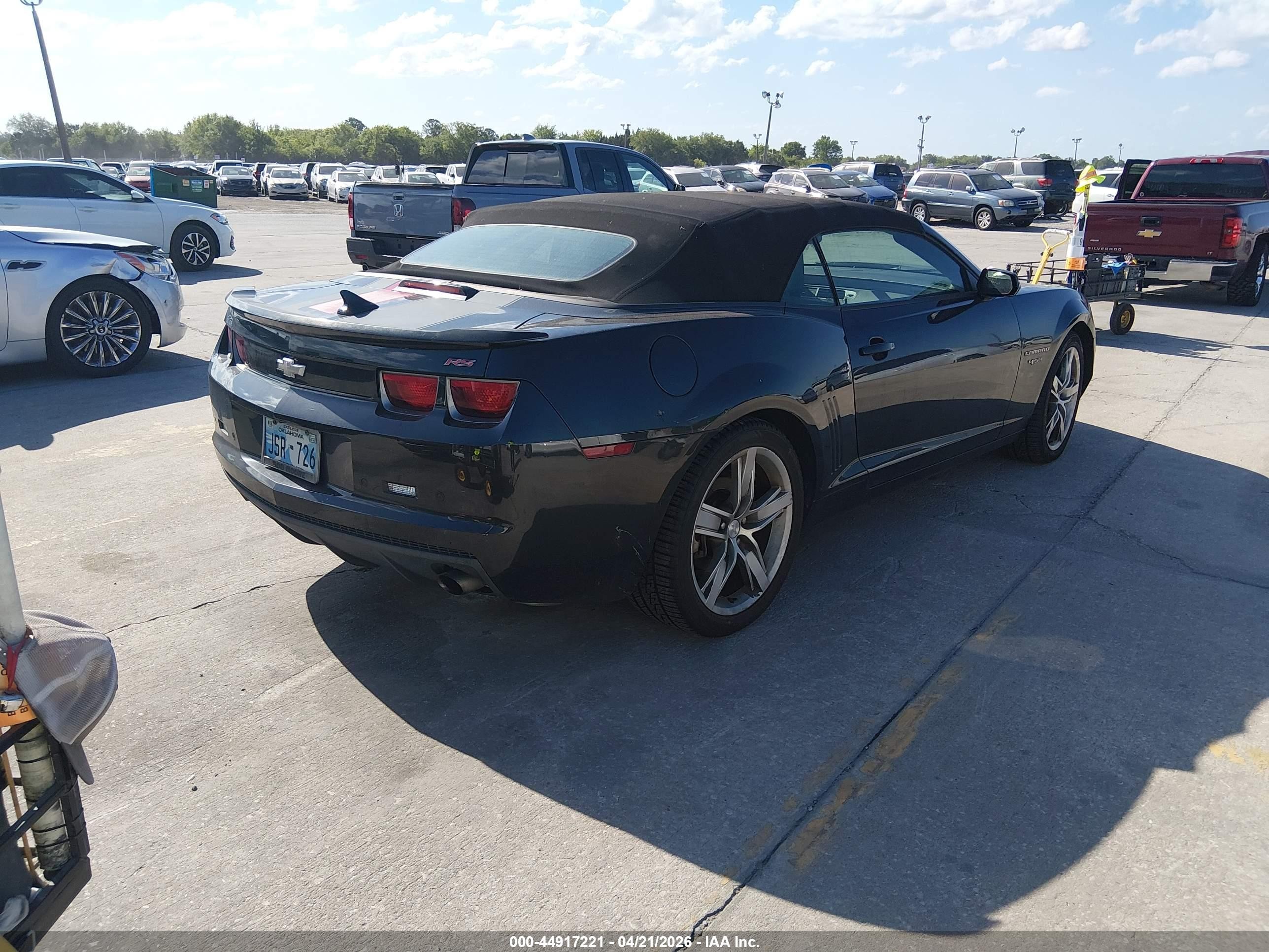 2012 Chevrolet Camaro 2lt Black vin: 2G1FC3D38C9171279
