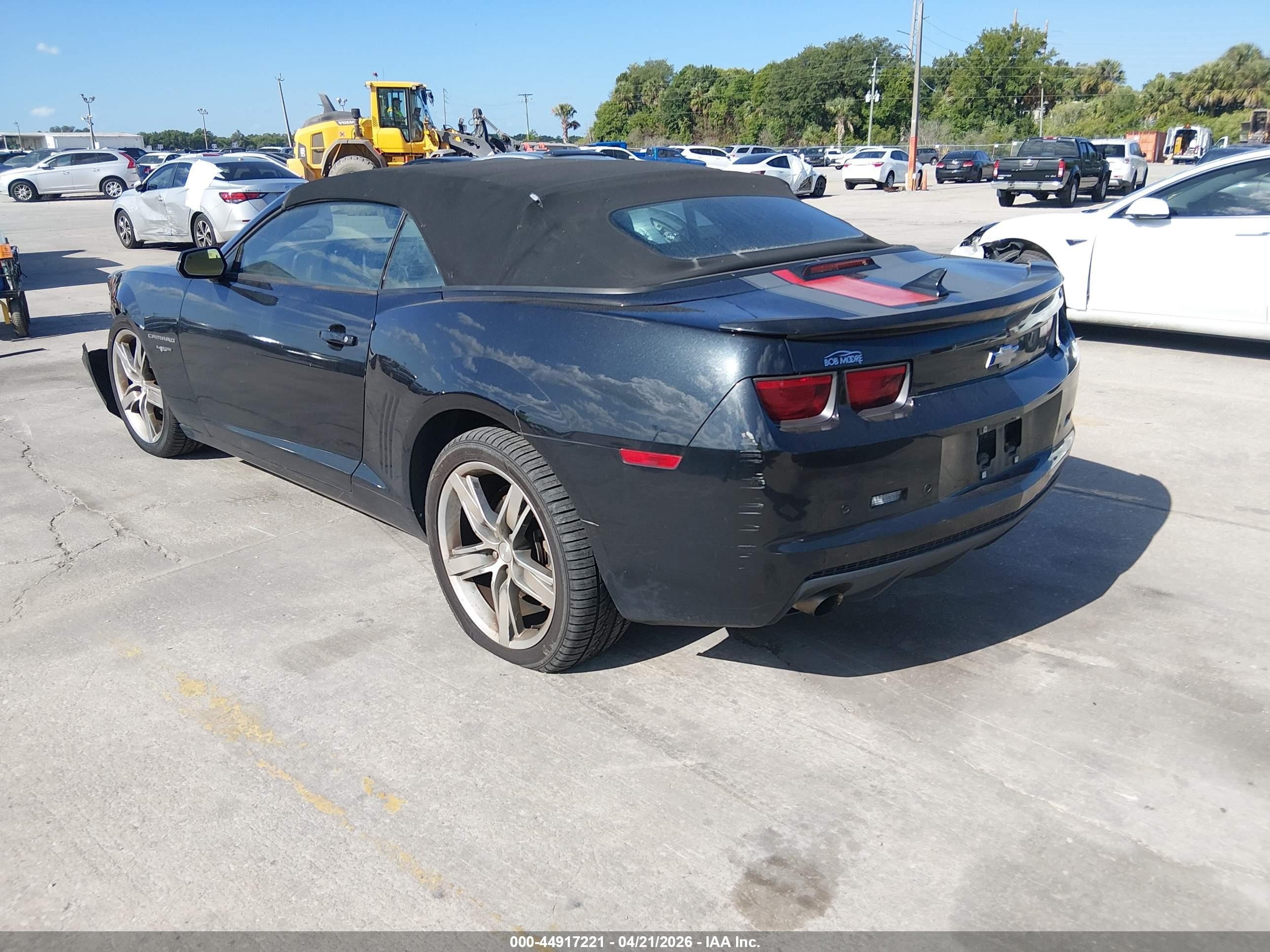 2012 Chevrolet Camaro 2lt Black vin: 2G1FC3D38C9171279