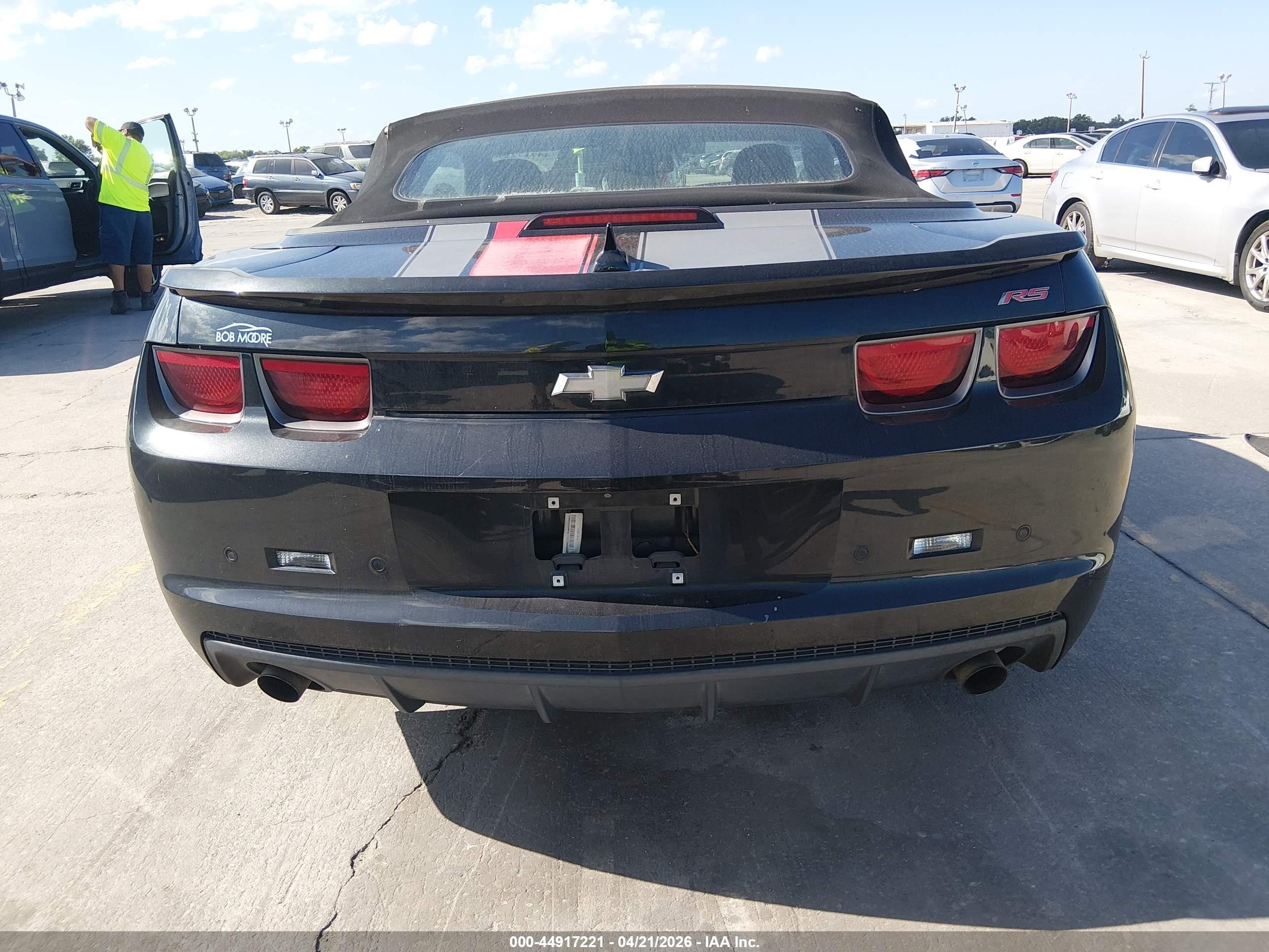 2012 Chevrolet Camaro 2lt Black vin: 2G1FC3D38C9171279