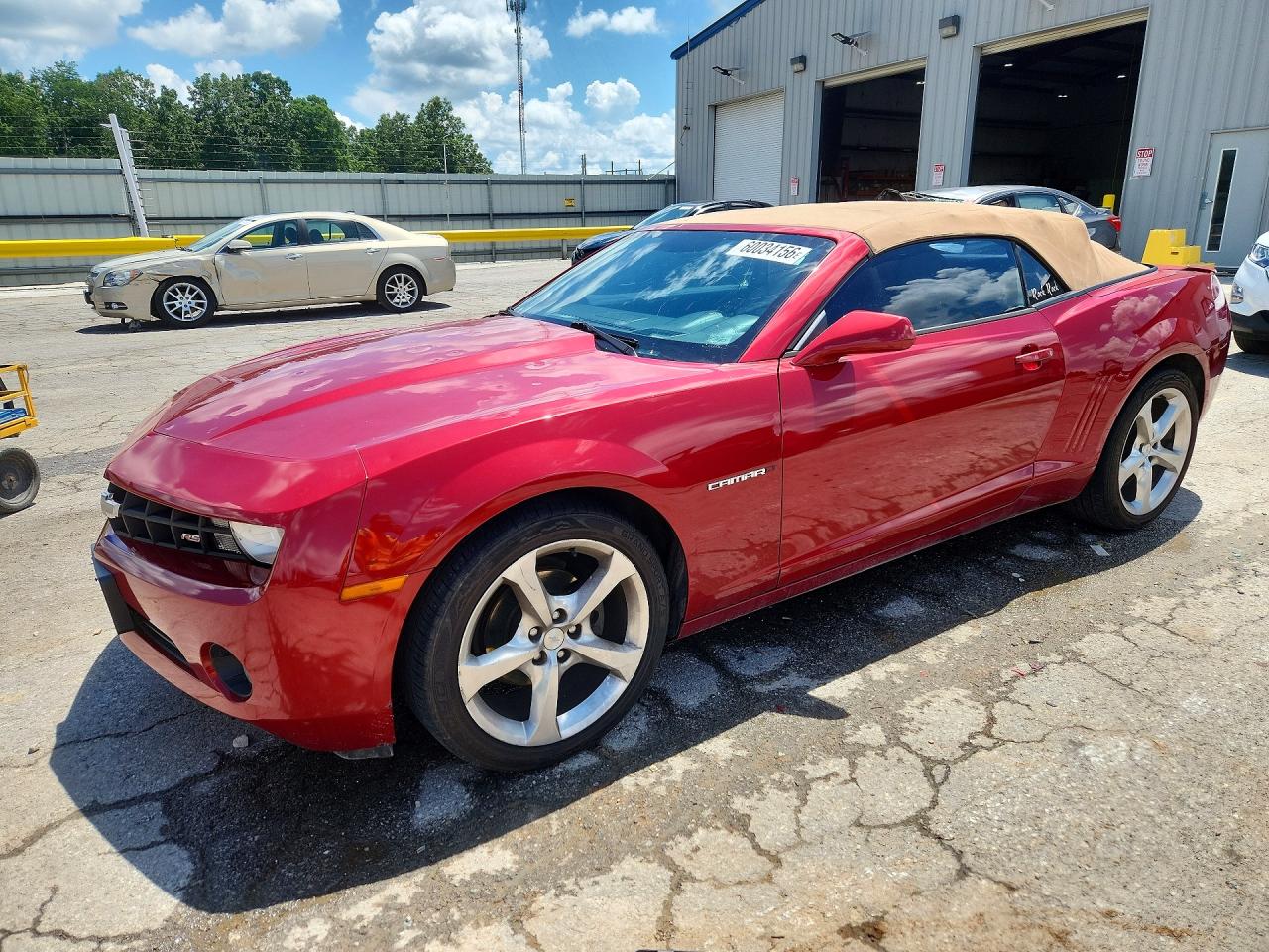 2012 Chevrolet Camaro Lt Red vin: 2G1FC3D39C9190696