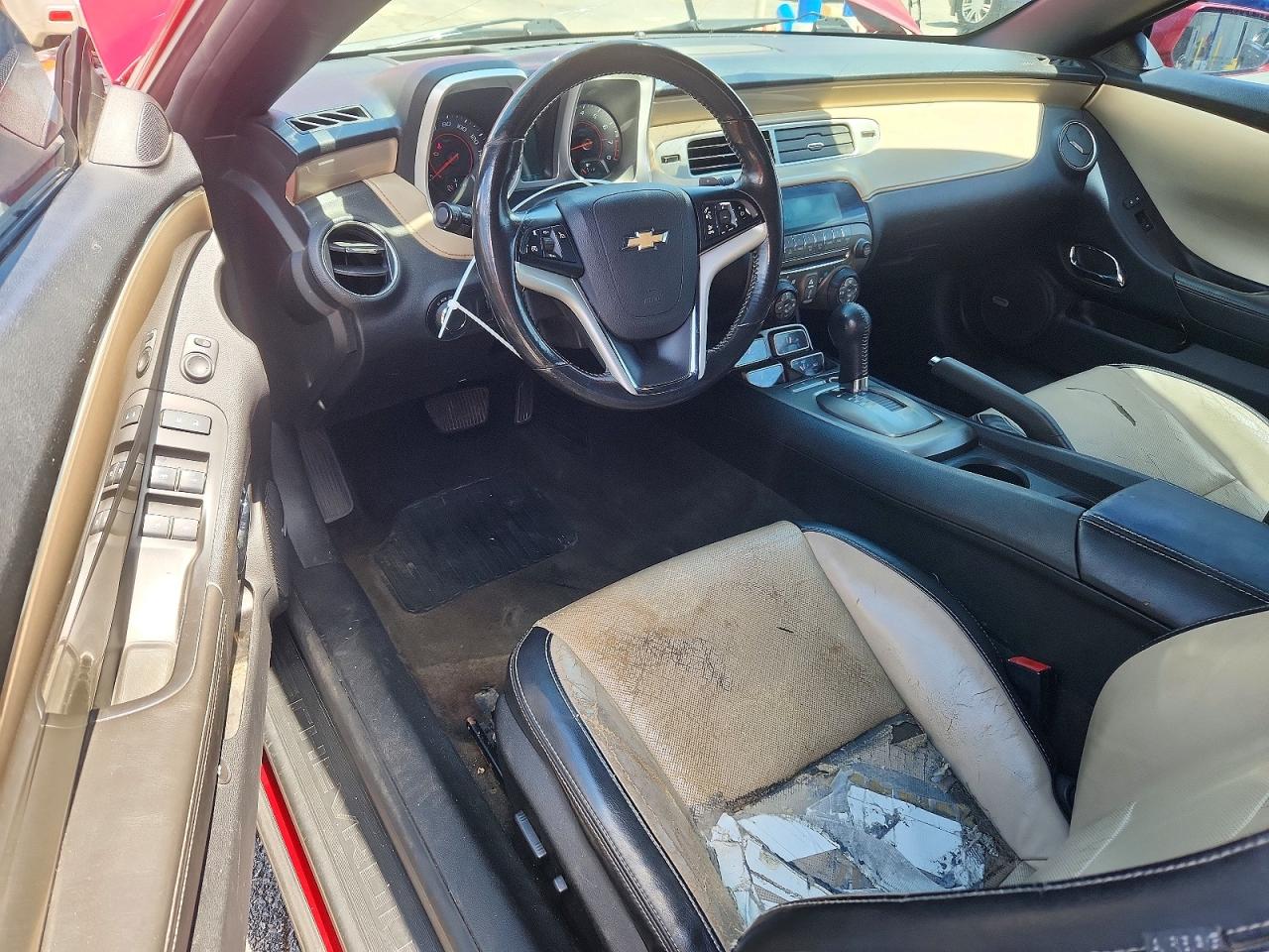 2012 Chevrolet Camaro Lt Red vin: 2G1FC3D39C9190696