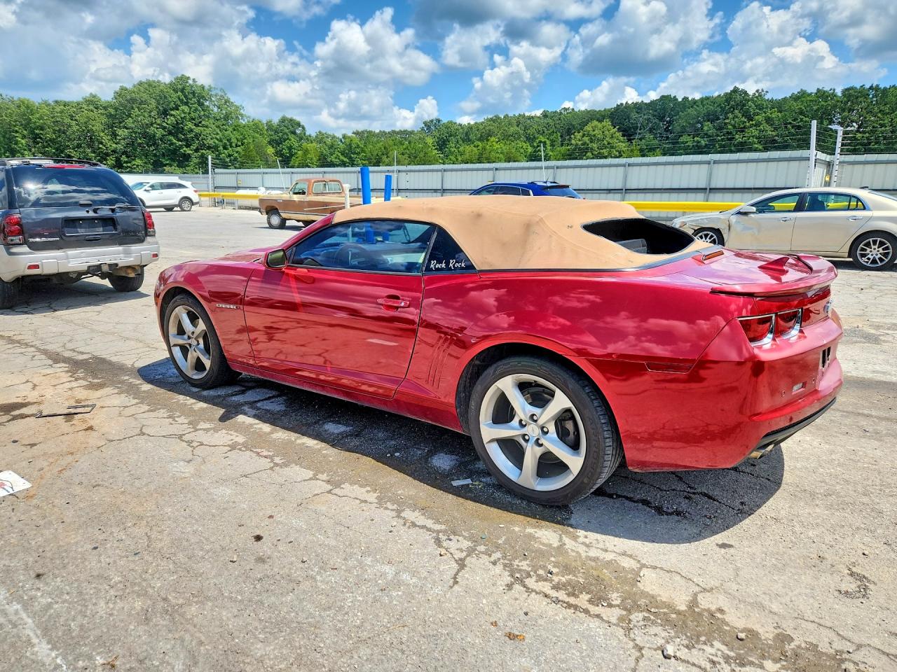 2012 Chevrolet Camaro Lt Red vin: 2G1FC3D39C9190696