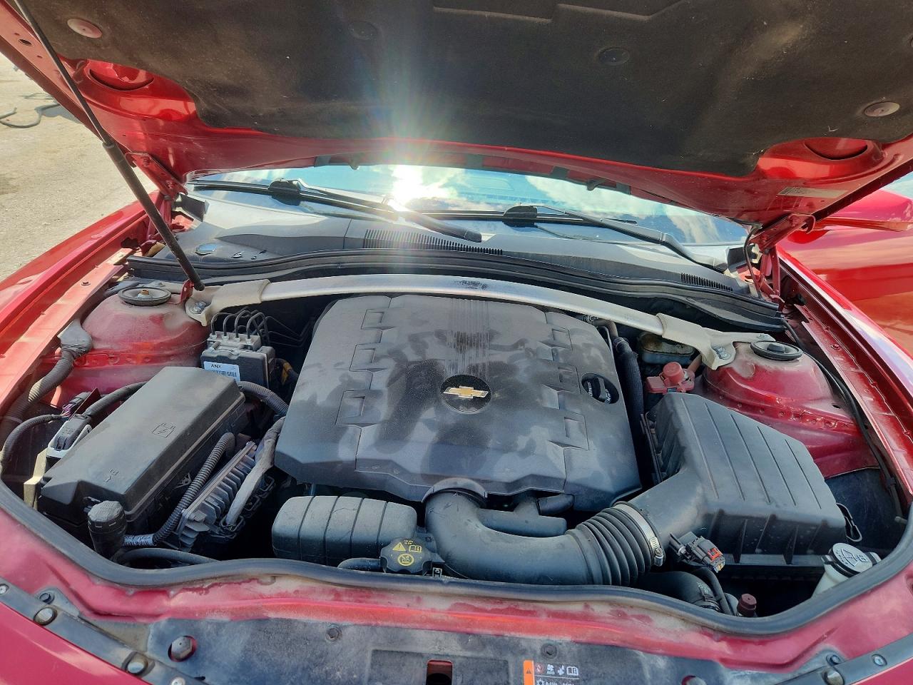 2012 Chevrolet Camaro Lt Red vin: 2G1FC3D39C9190696