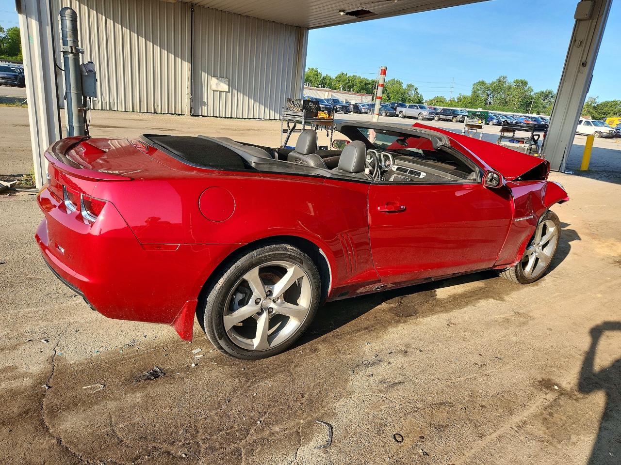 2013 Chevrolet Camaro Lt Red vin: 2G1FC3D39D9113246