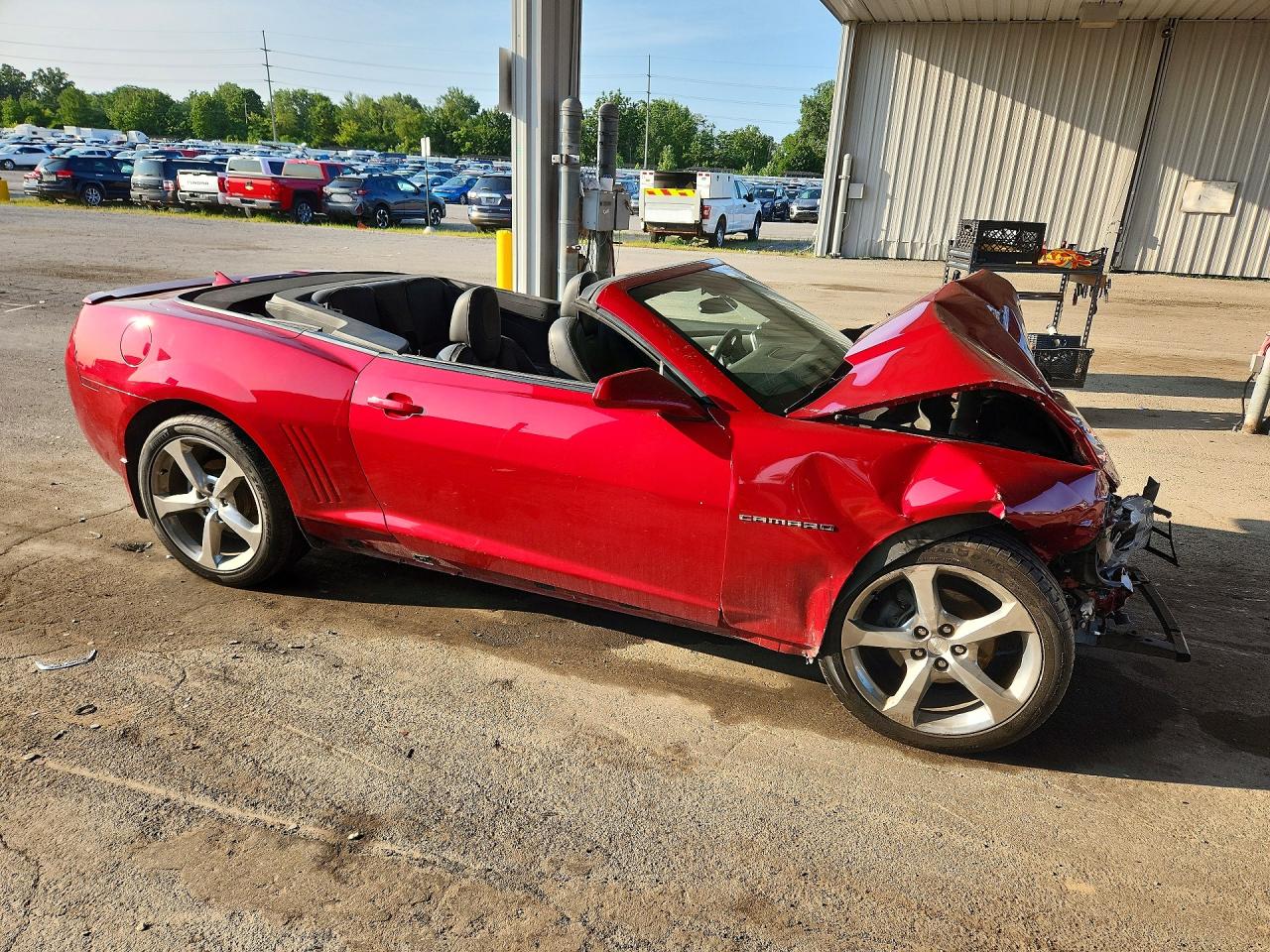 2013 Chevrolet Camaro Lt Red vin: 2G1FC3D39D9113246