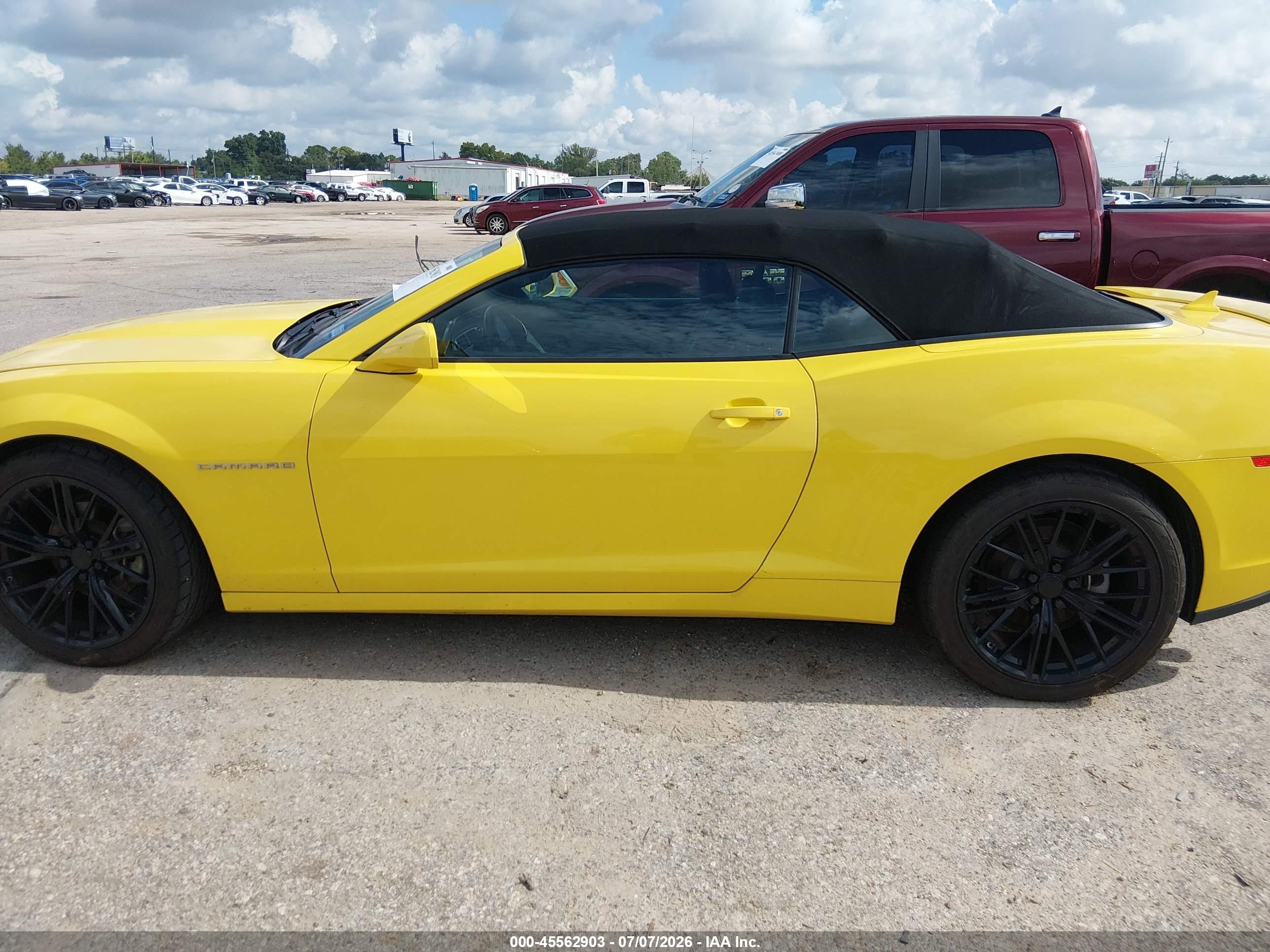 2014 Chevrolet Camaro 2lt Желтый vin: 2G1FC3D39E9174131