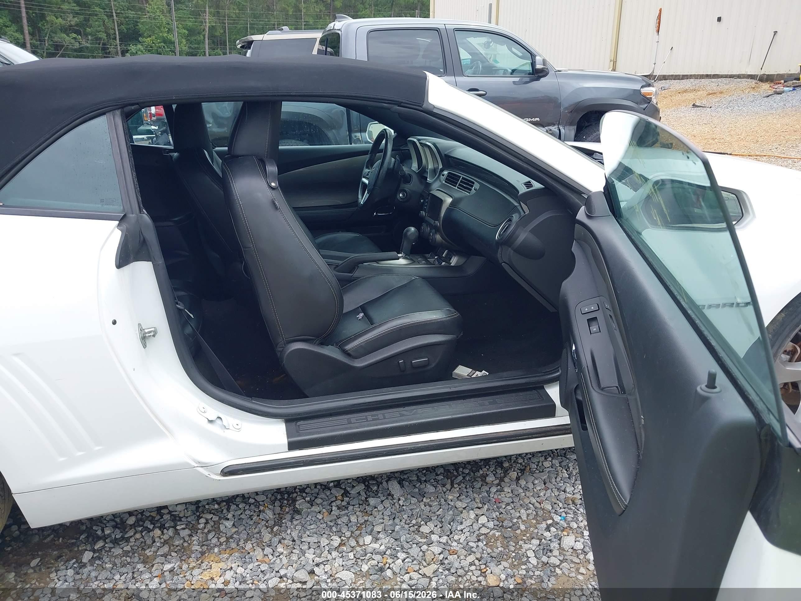 2013 Chevrolet Camaro 2lt White vin: 2G1FC3D3XD9118651