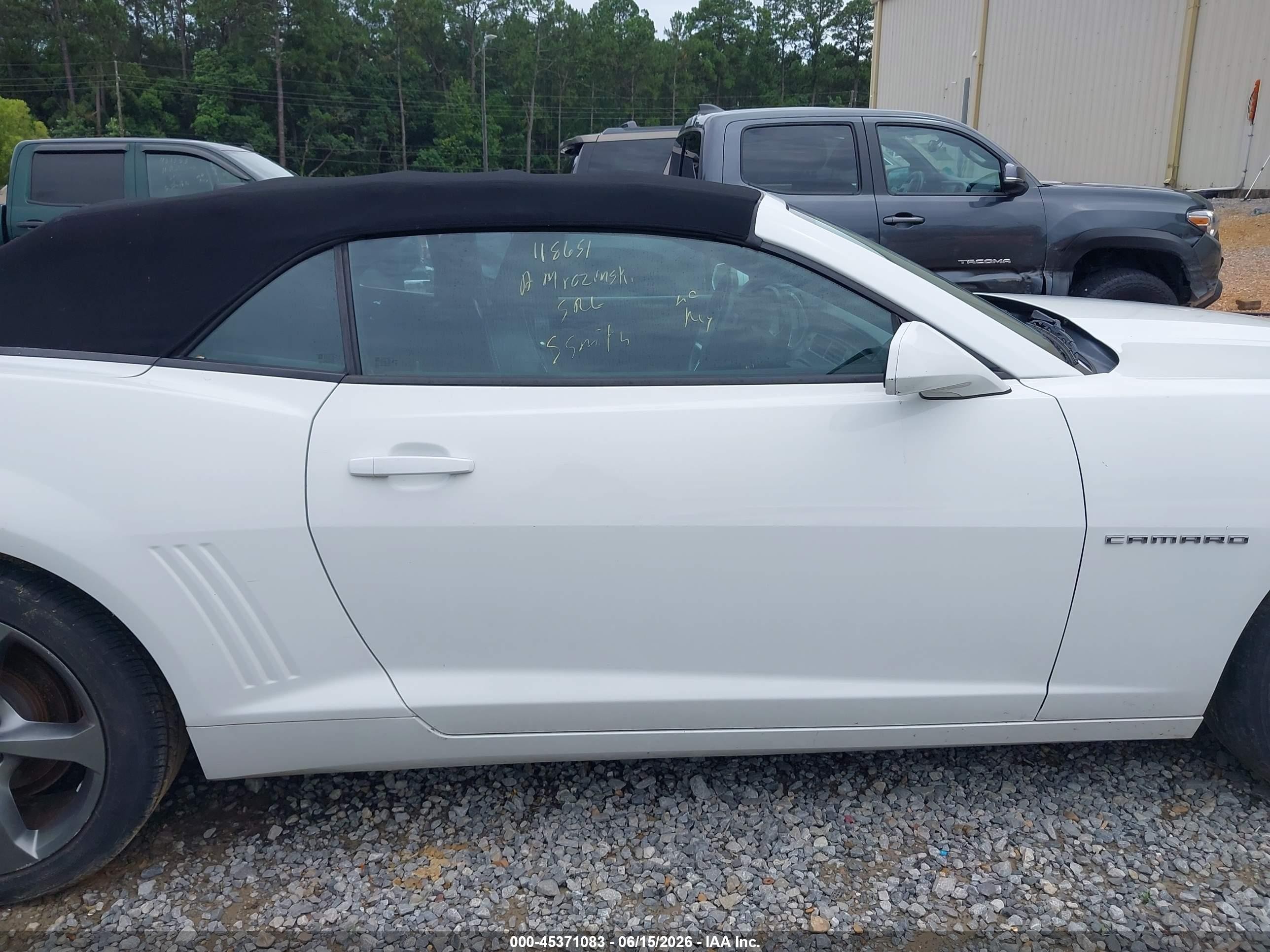 2013 Chevrolet Camaro 2lt White vin: 2G1FC3D3XD9118651