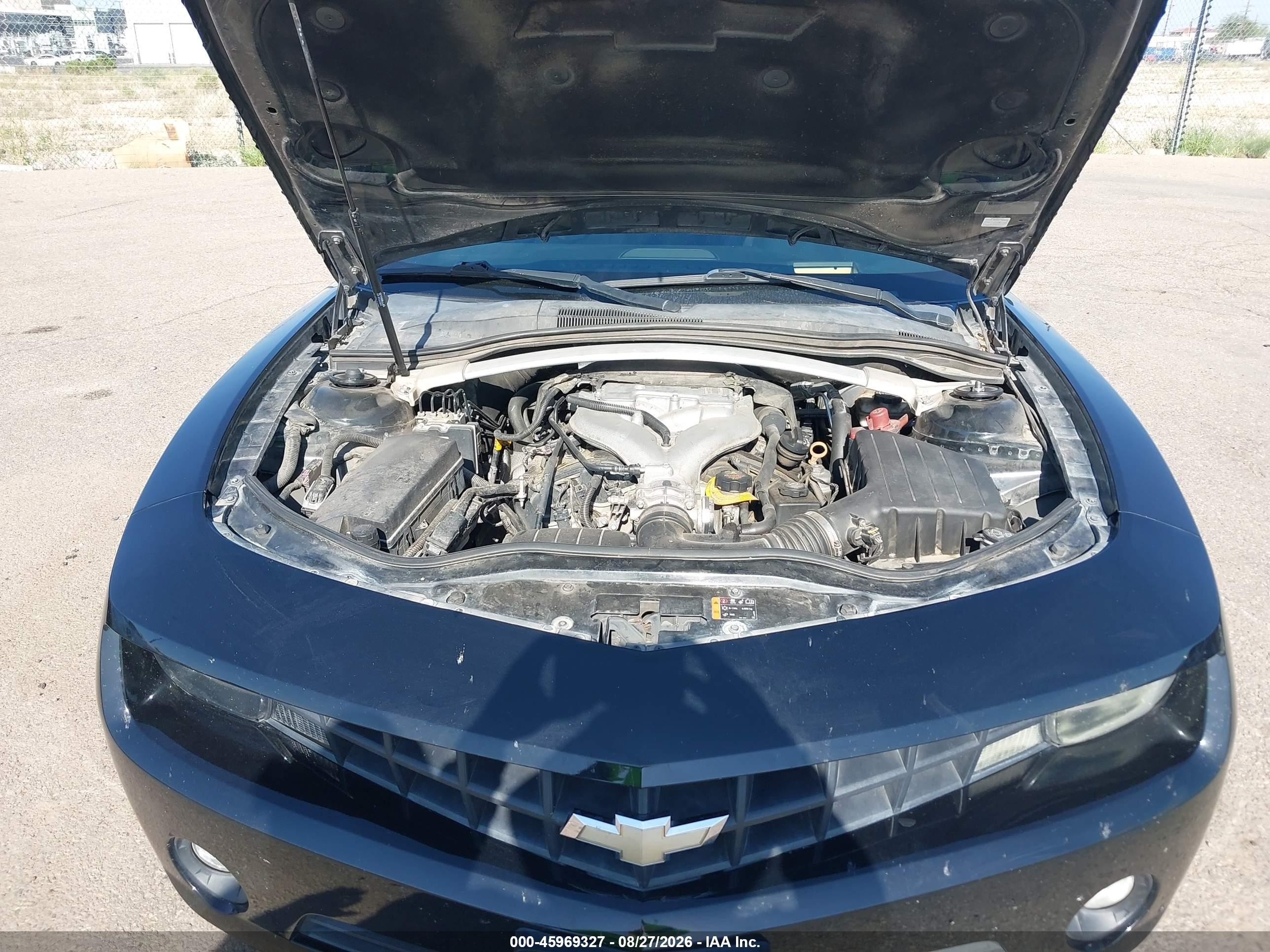 2011 Chevrolet Camaro 2lt Black vin: 2G1FC3DD1B9181613