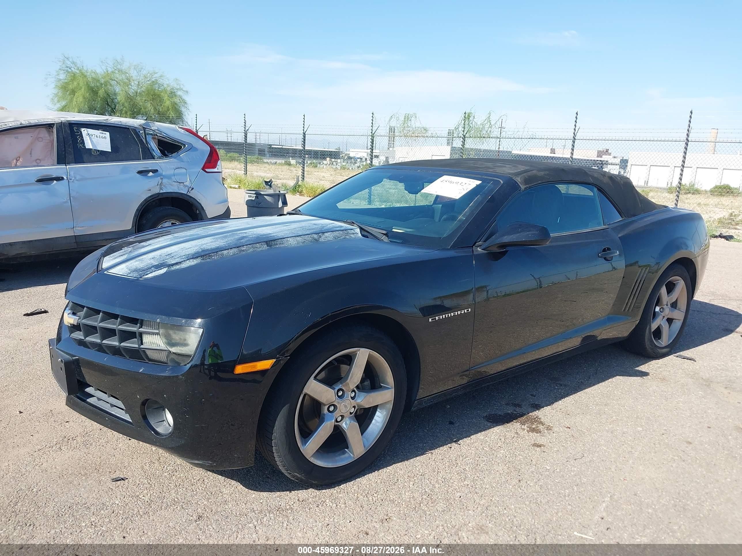 2011 Chevrolet Camaro 2lt Black vin: 2G1FC3DD1B9181613