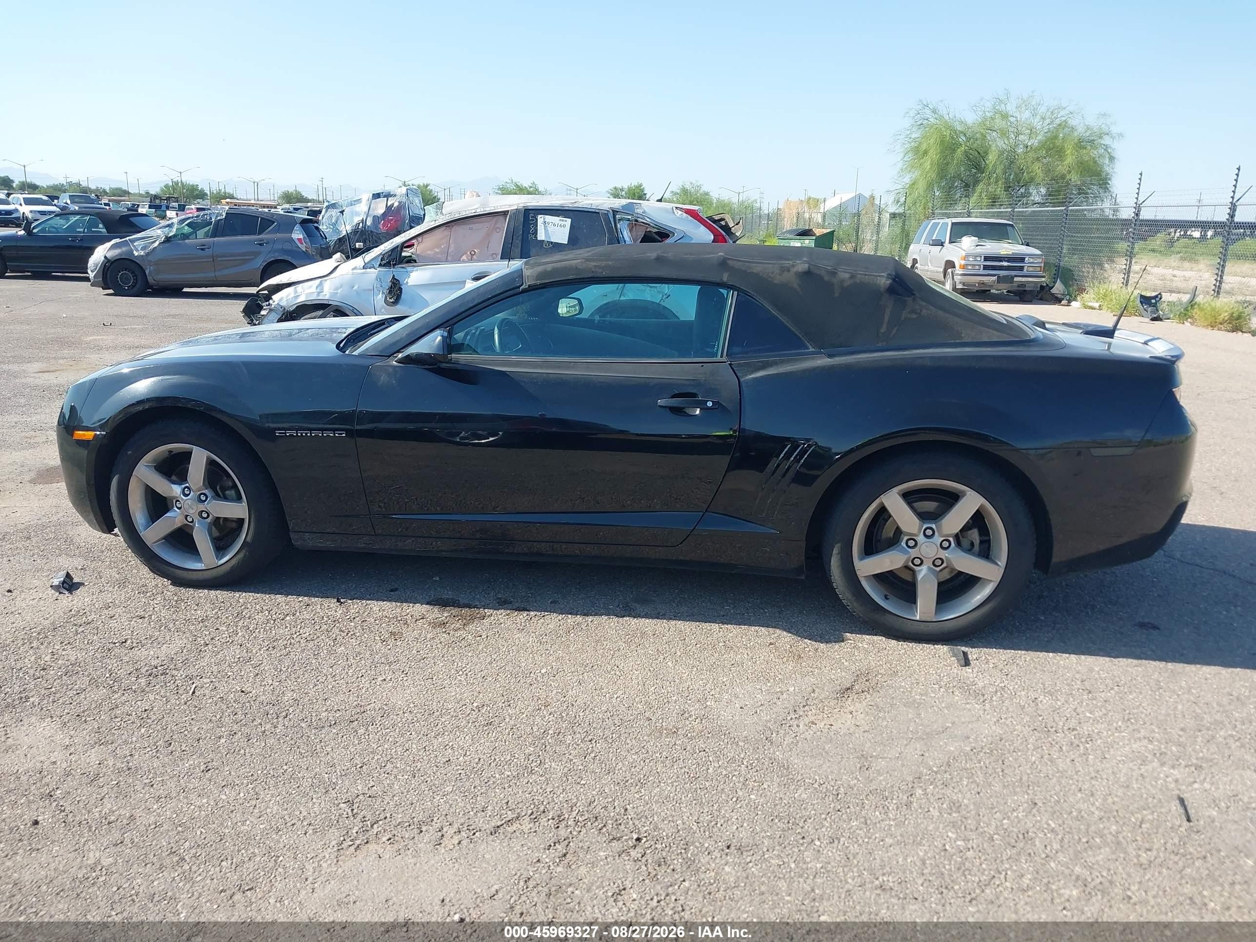 2011 Chevrolet Camaro 2lt Black vin: 2G1FC3DD1B9181613