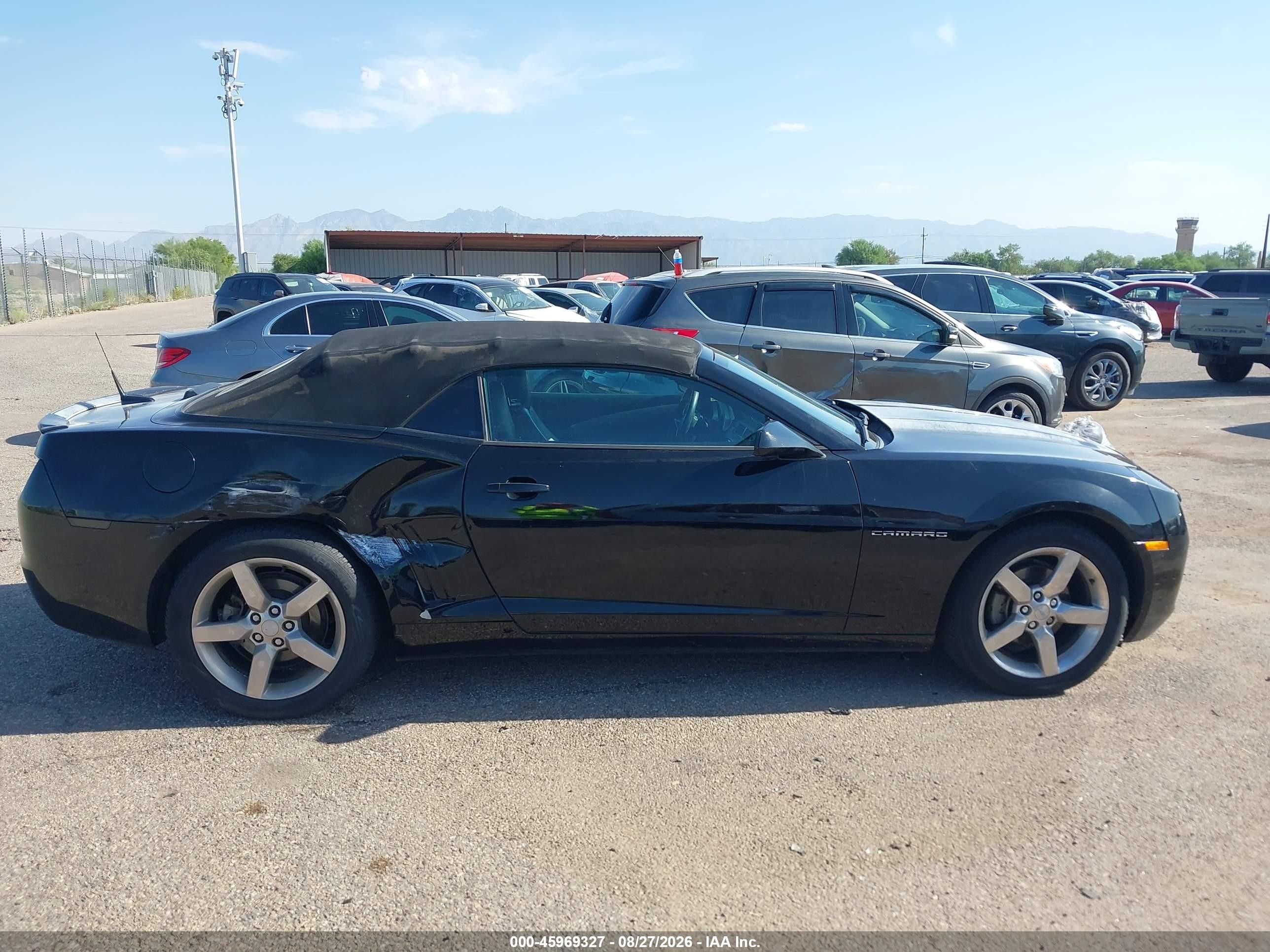 2011 Chevrolet Camaro 2lt Black vin: 2G1FC3DD1B9181613