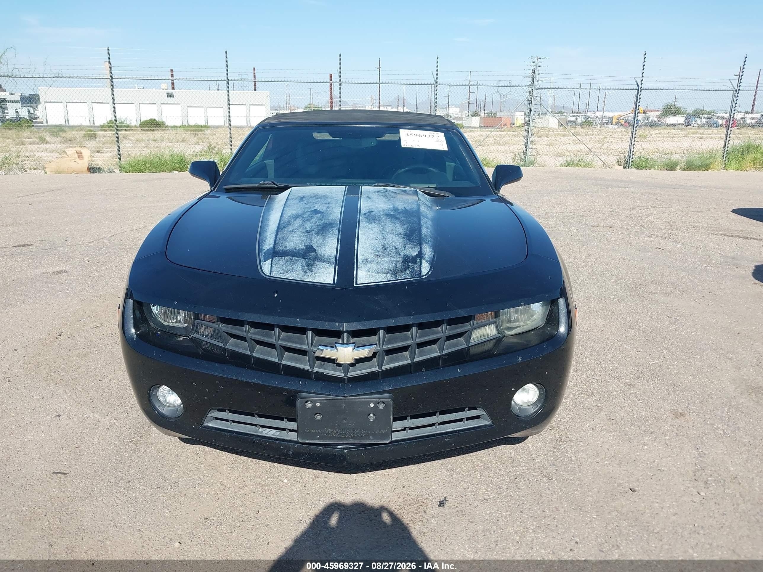 2011 Chevrolet Camaro 2lt Black vin: 2G1FC3DD1B9181613