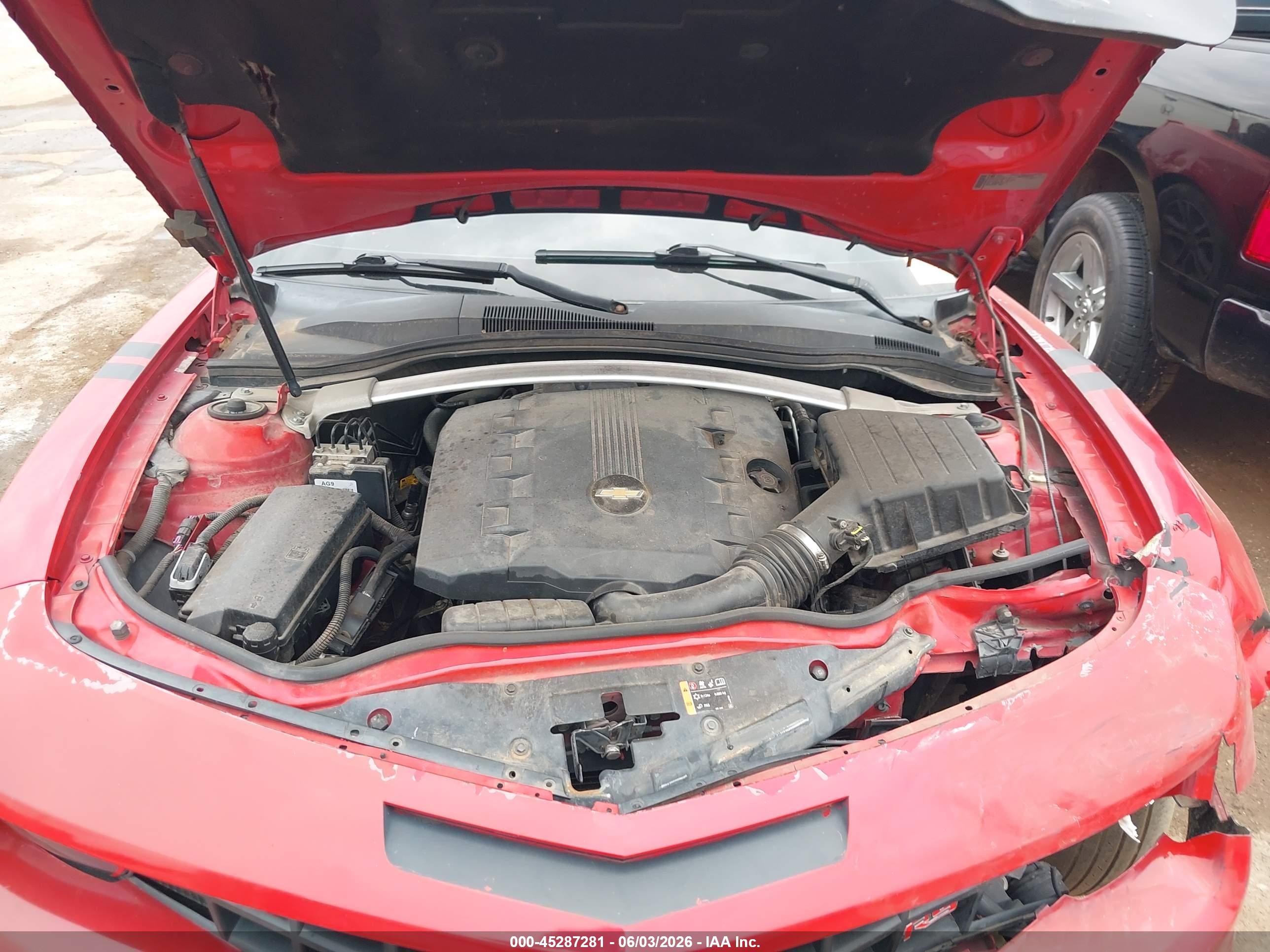 2011 Chevrolet Camaro 2lt Red vin: 2G1FC3DD1B9211287