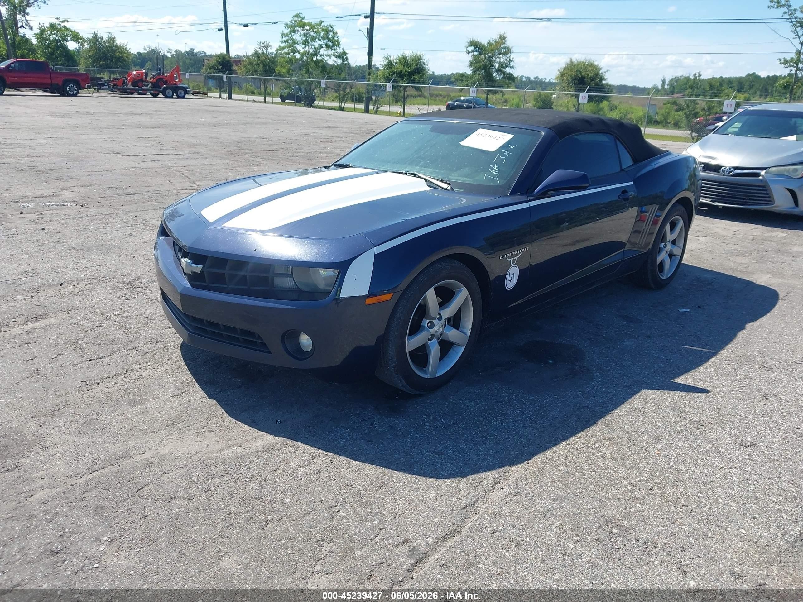 2011 Chevrolet Camaro 2lt Blue vin: 2G1FC3DD5B9169643