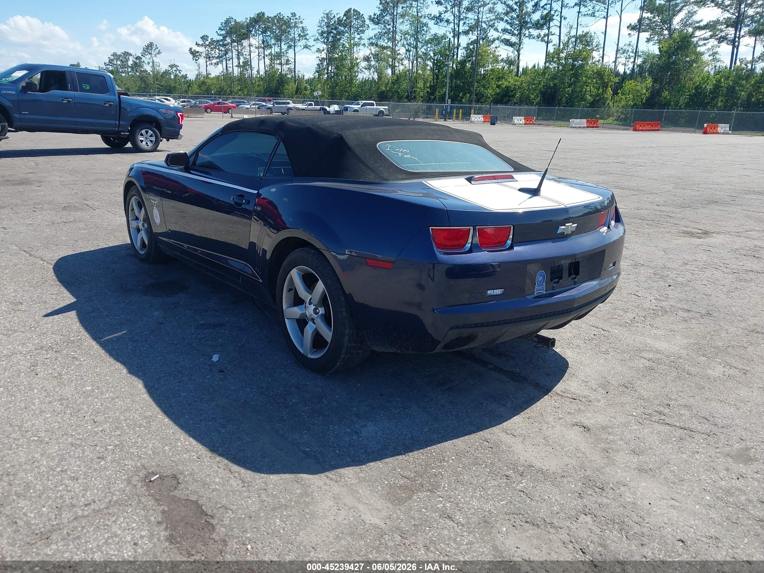 2011 Chevrolet Camaro 2lt Blue vin: 2G1FC3DD5B9169643