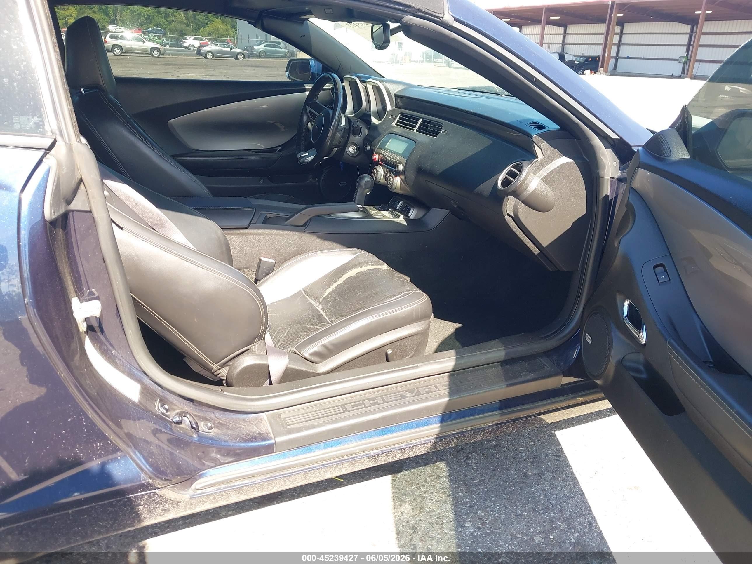 2011 Chevrolet Camaro 2lt Blue vin: 2G1FC3DD5B9169643
