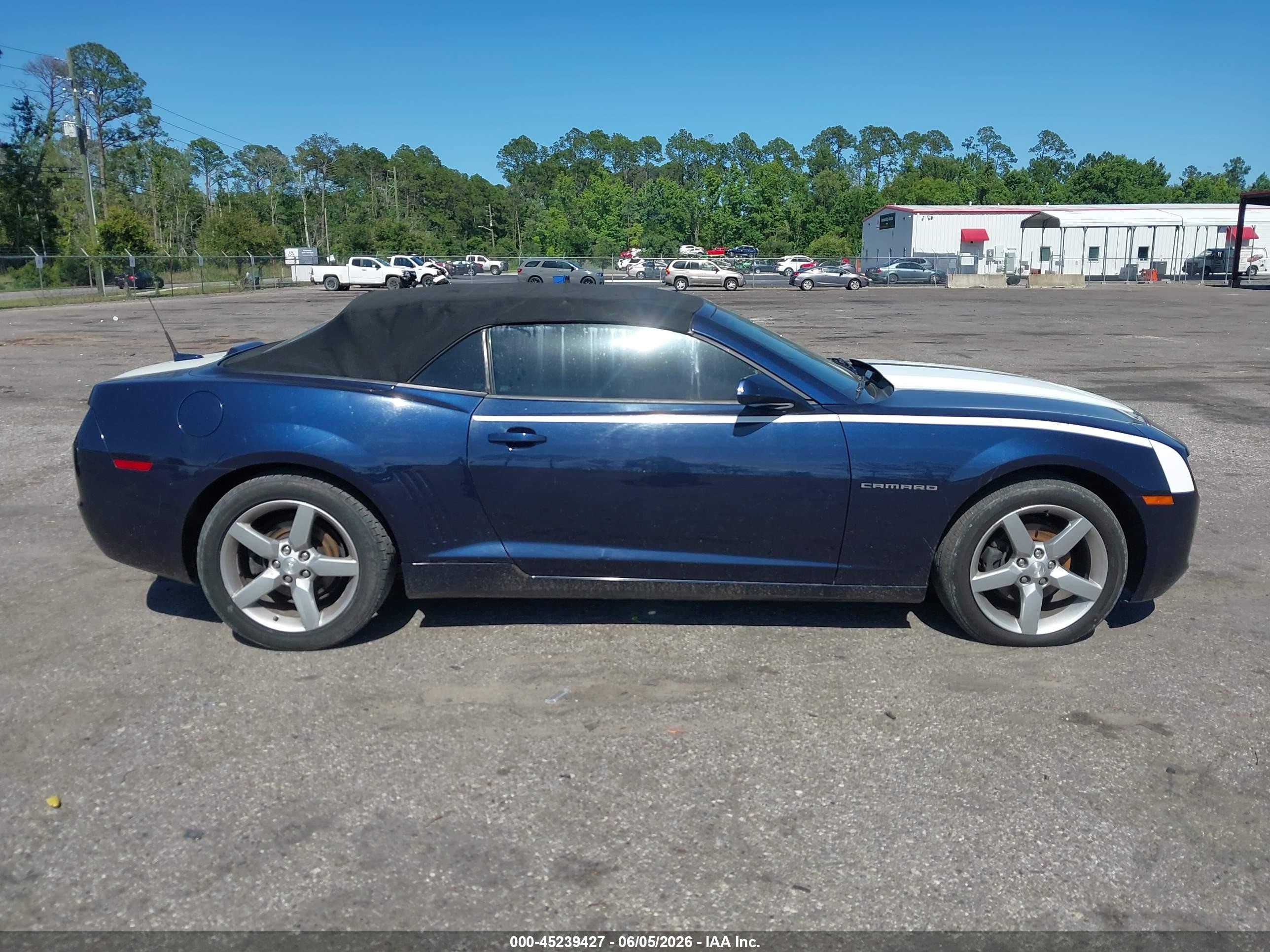 2011 Chevrolet Camaro 2lt Blue vin: 2G1FC3DD5B9169643