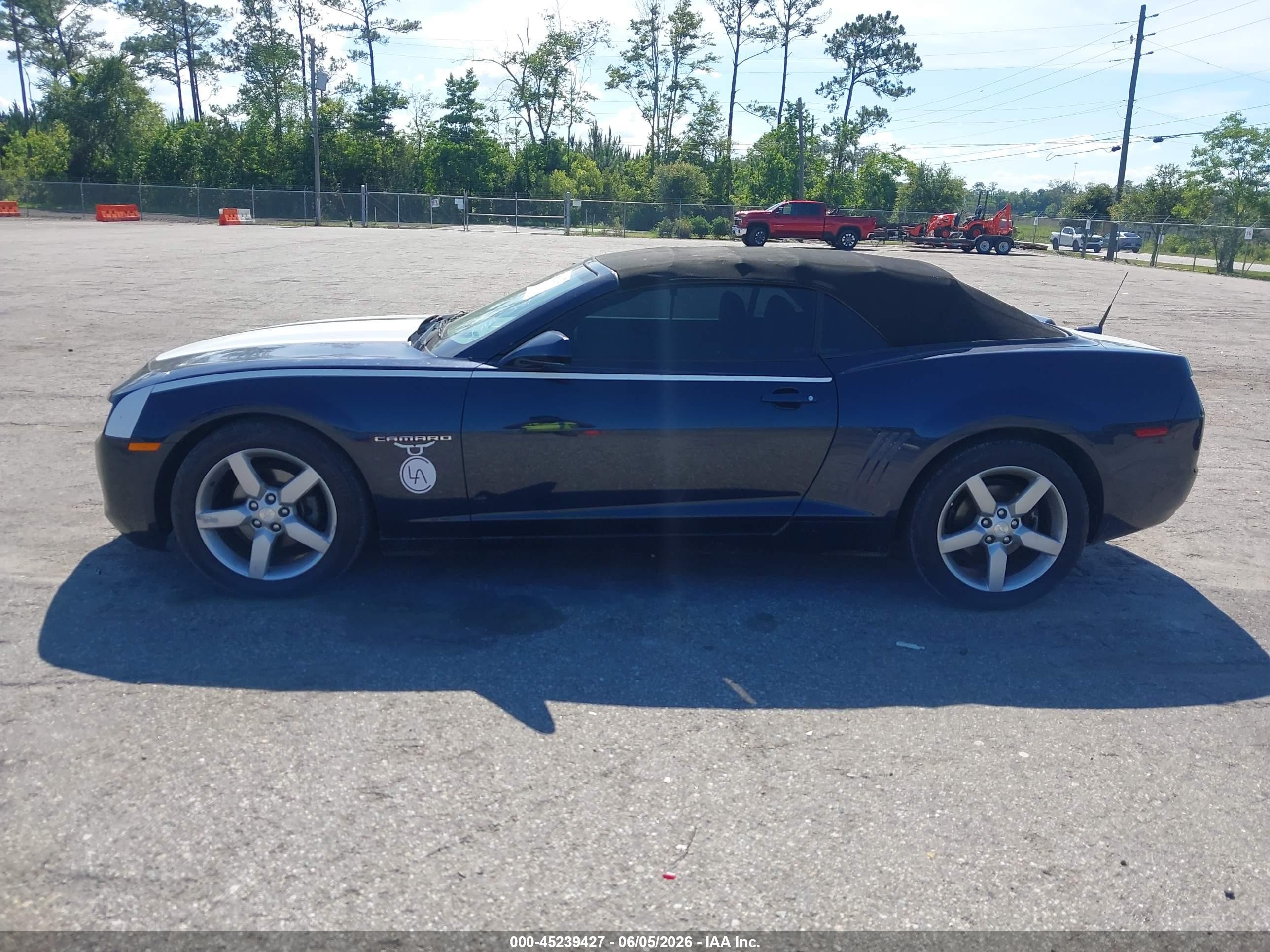 2011 Chevrolet Camaro 2lt Blue vin: 2G1FC3DD5B9169643