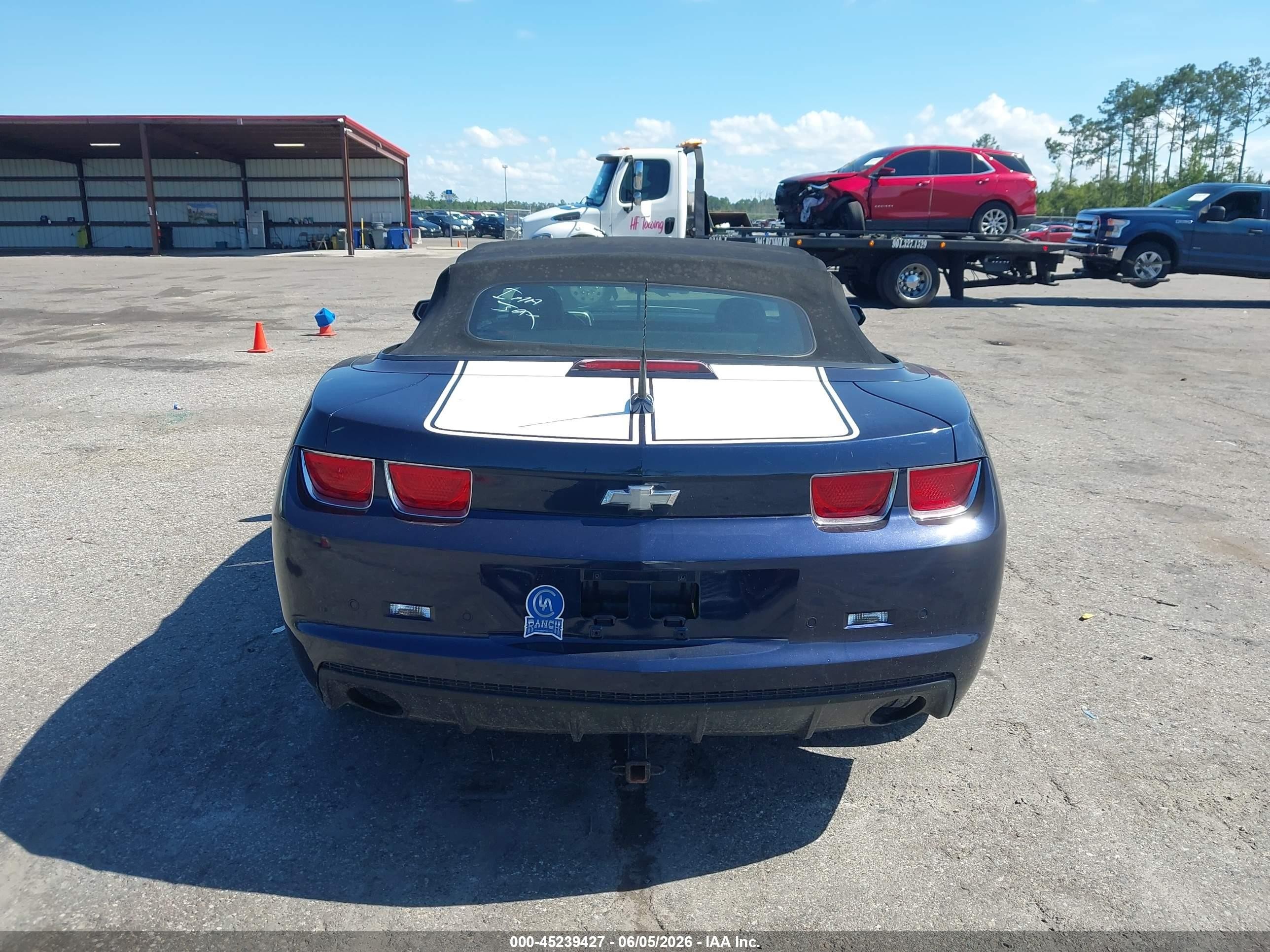 2011 Chevrolet Camaro 2lt Blue vin: 2G1FC3DD5B9169643