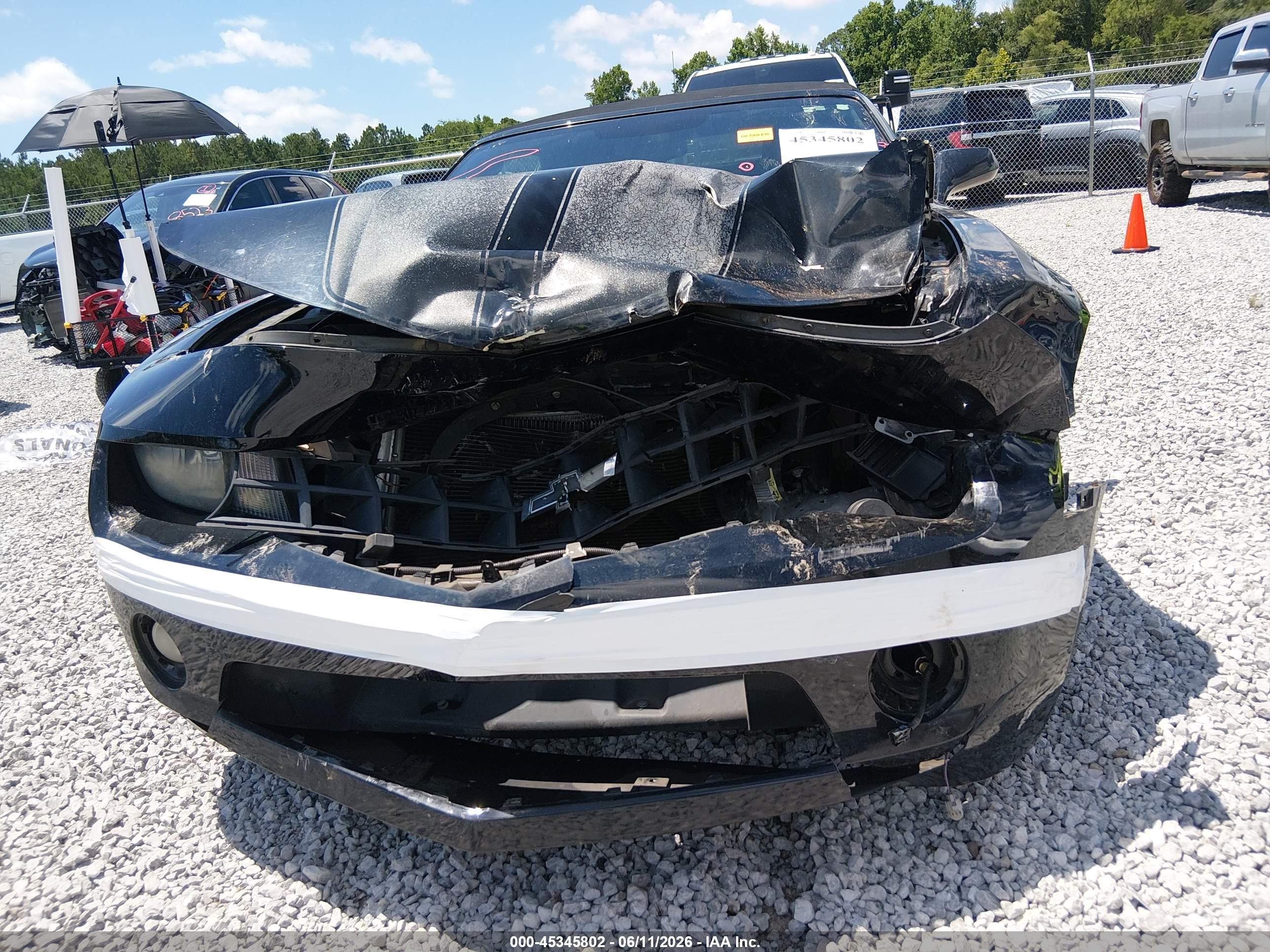 2011 Chevrolet Camaro 2lt Black vin: 2G1FC3DD5B9188516