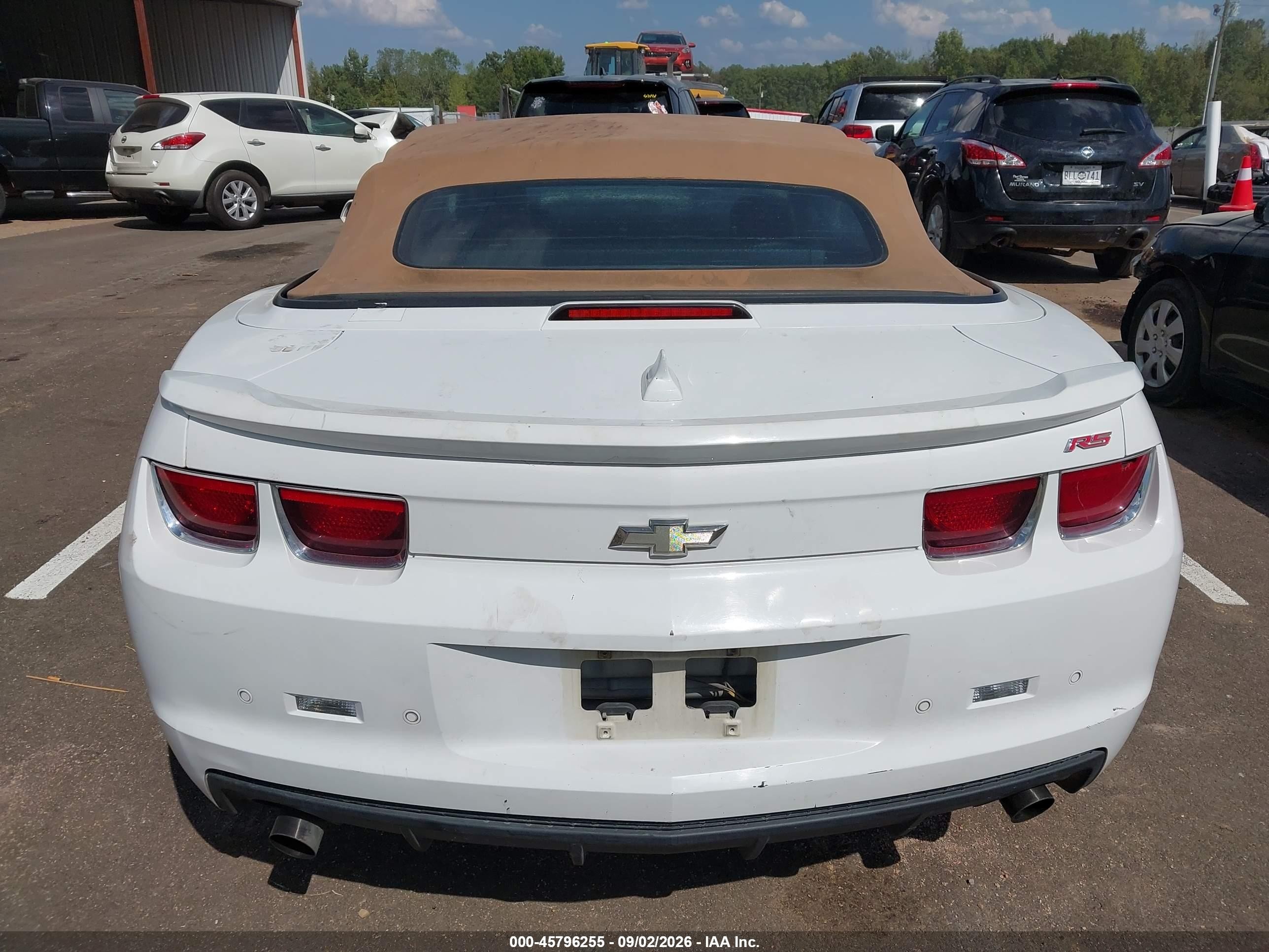2011 Chevrolet Camaro 2lt Белый vin: 2G1FC3DD8B9212145