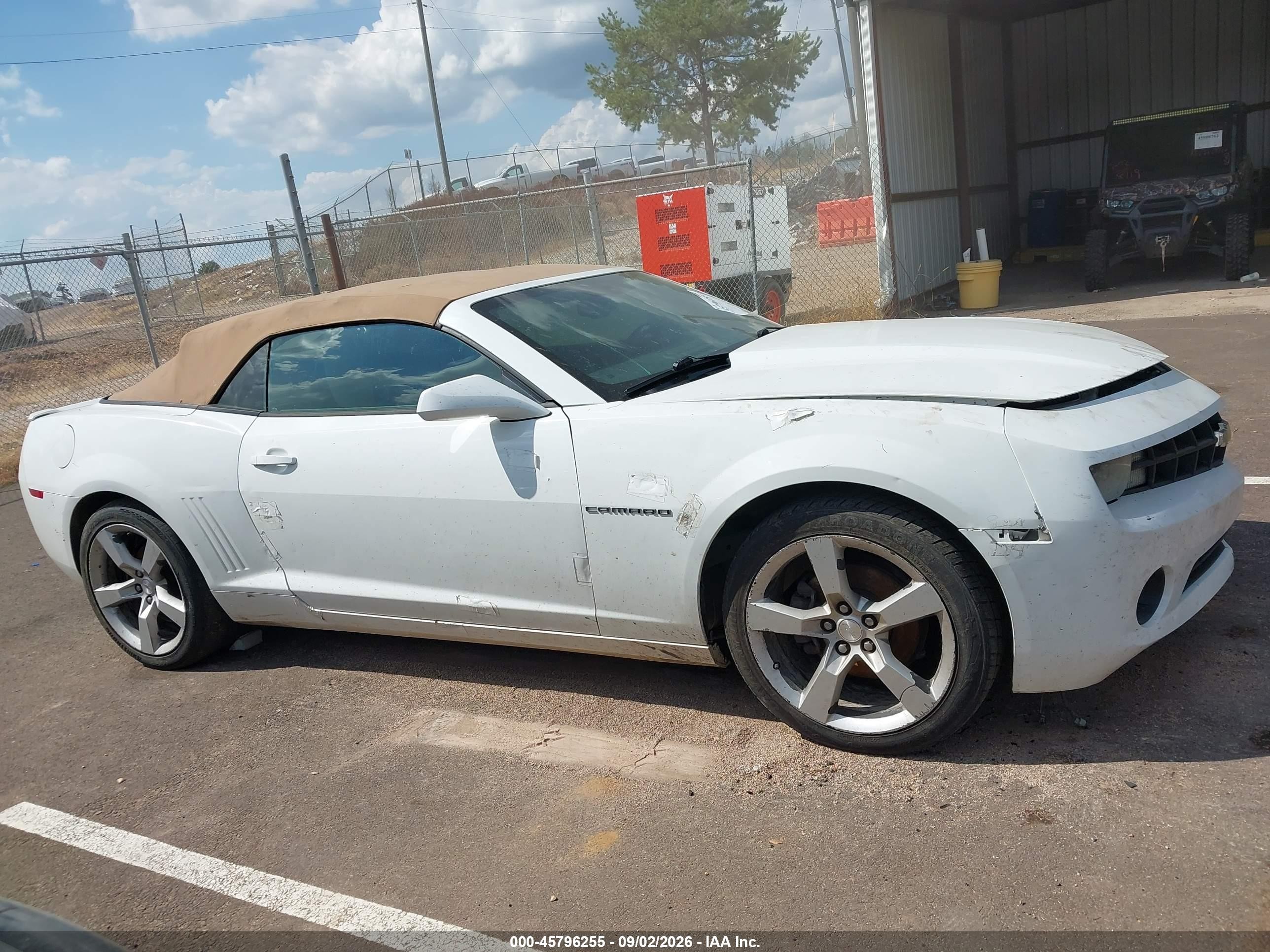 2011 Chevrolet Camaro 2lt Белый vin: 2G1FC3DD8B9212145