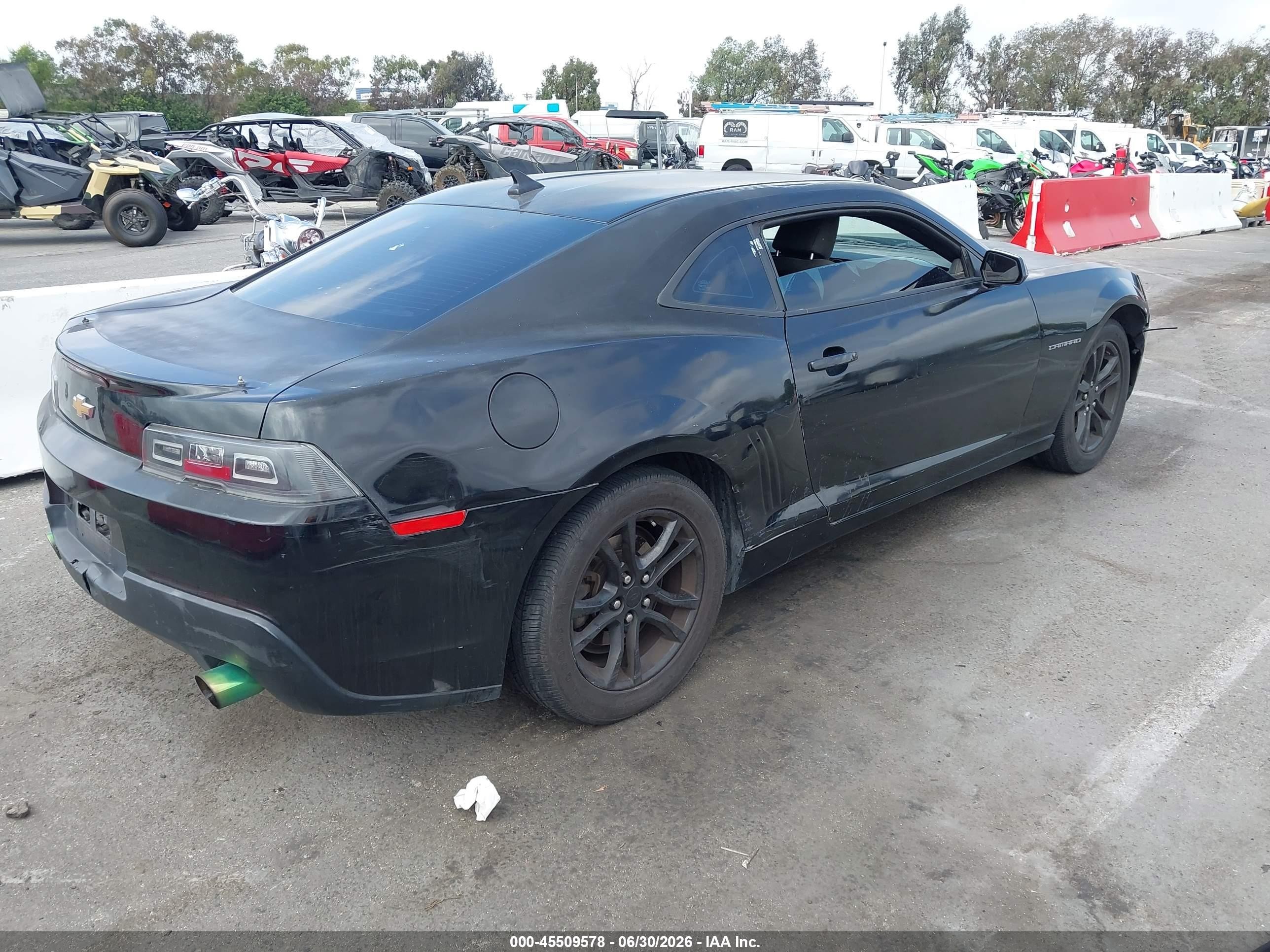 2015 Chevrolet Camaro 1lt Black vin: 2G1FD1E30F9163553