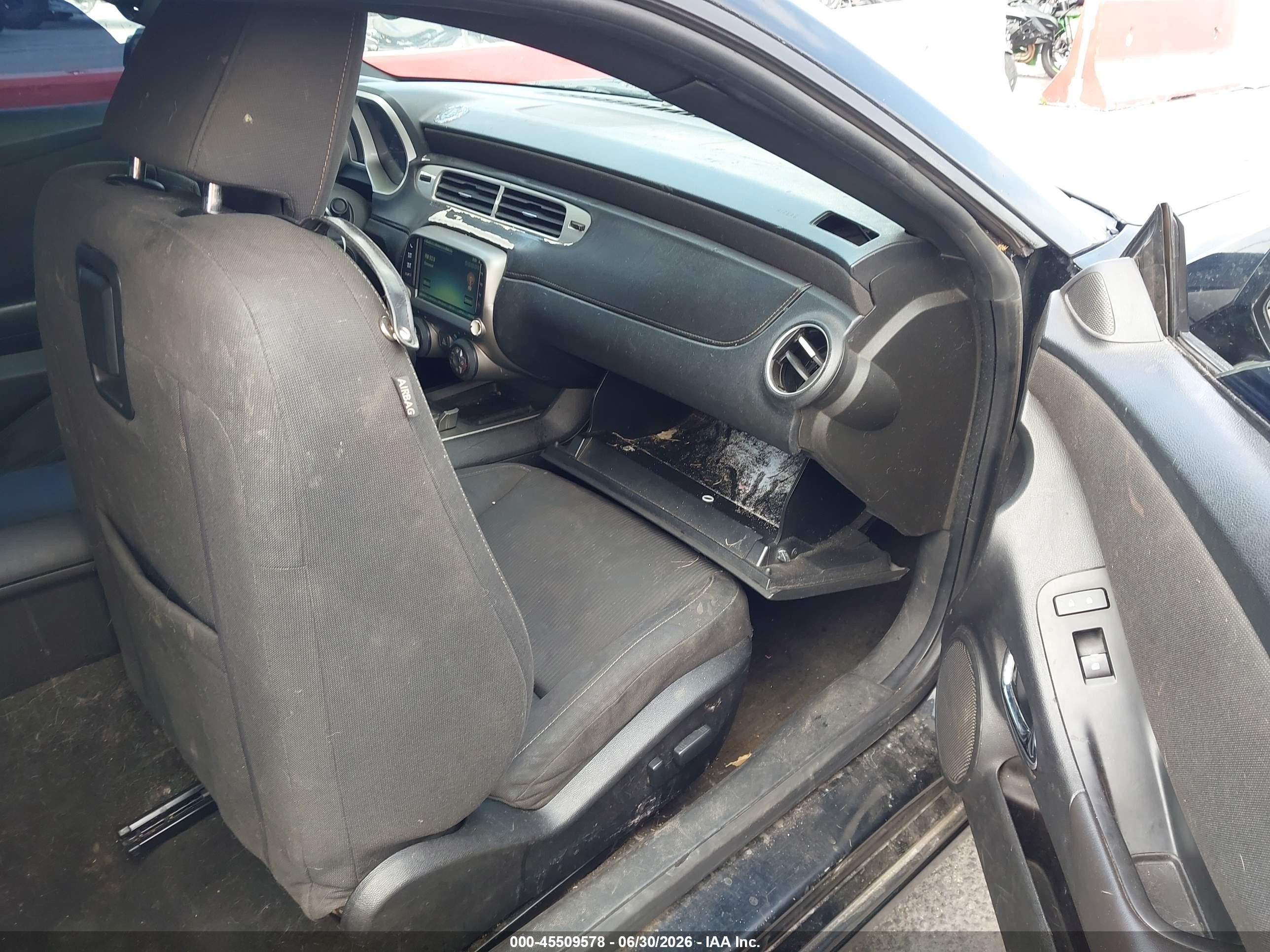 2015 Chevrolet Camaro 1lt Black vin: 2G1FD1E30F9163553