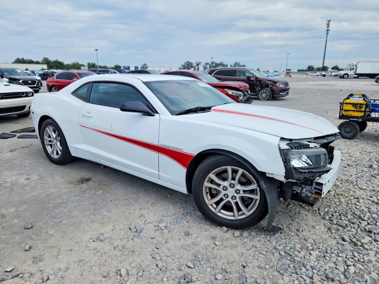 2015 Chevrolet Camaro Lt White vin: 2G1FD1E30F9238767