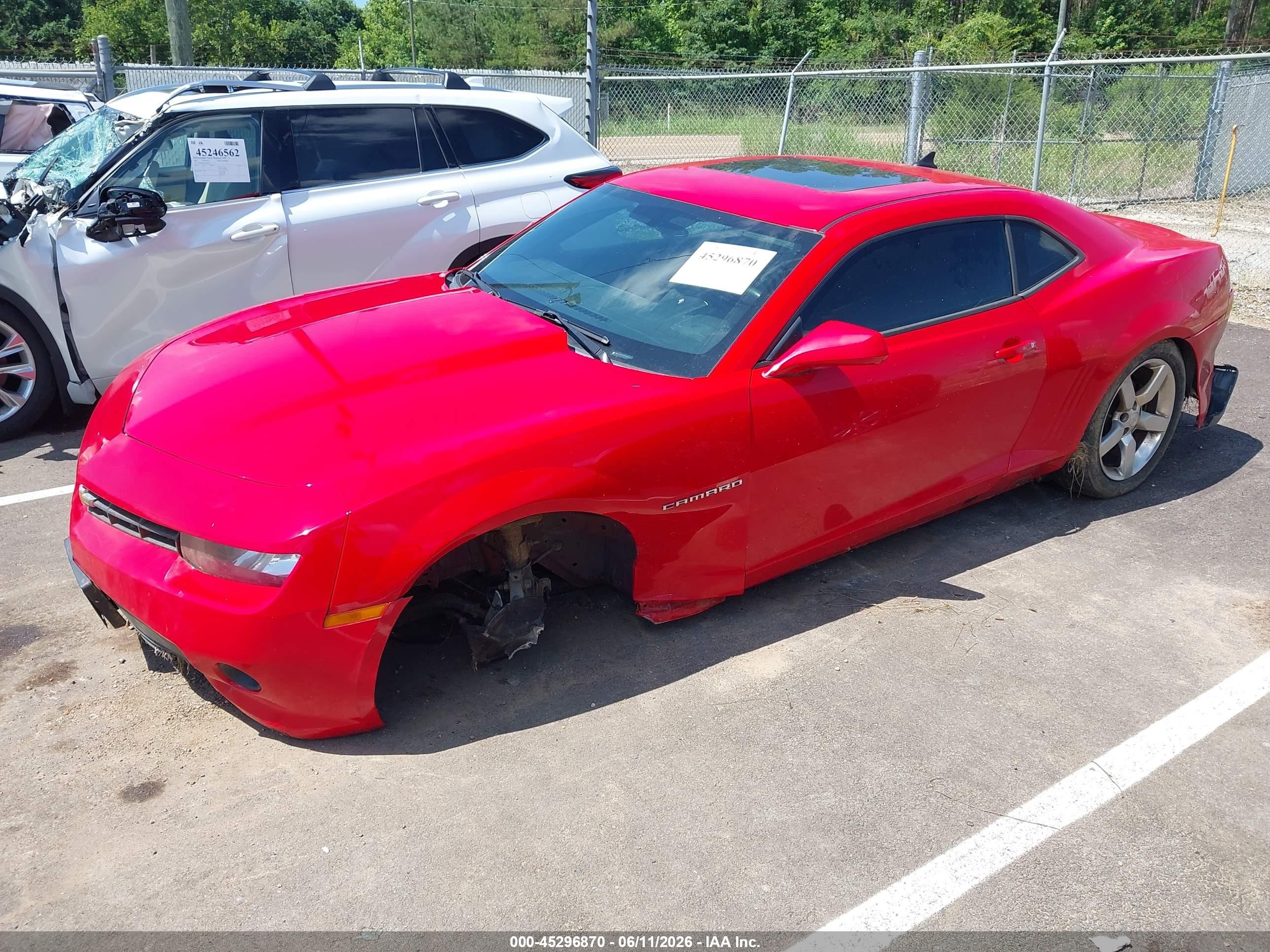 2015 Chevrolet Camaro 1lt Red vin: 2G1FD1E30F9304119