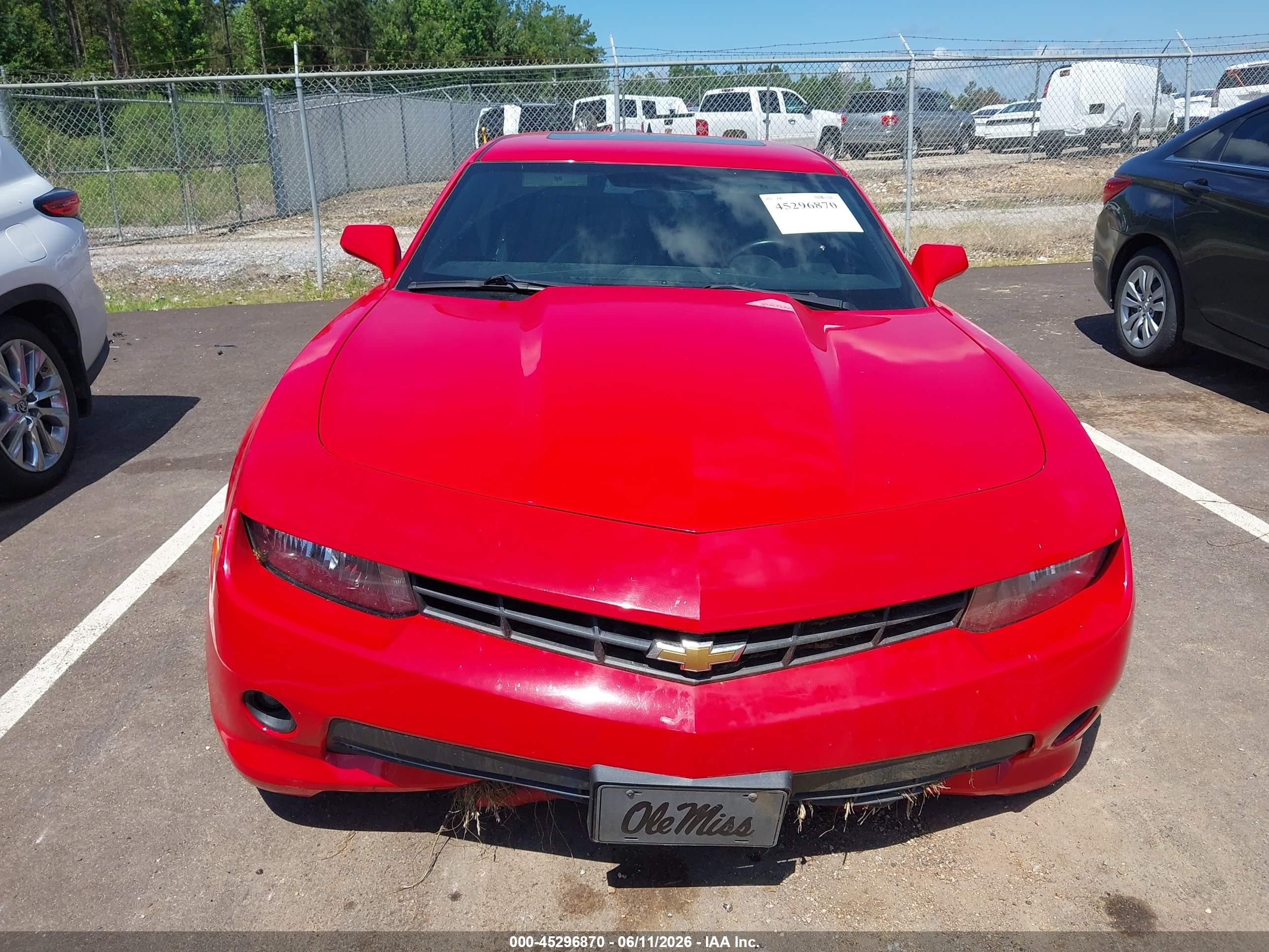 2015 Chevrolet Camaro 1lt Red vin: 2G1FD1E30F9304119