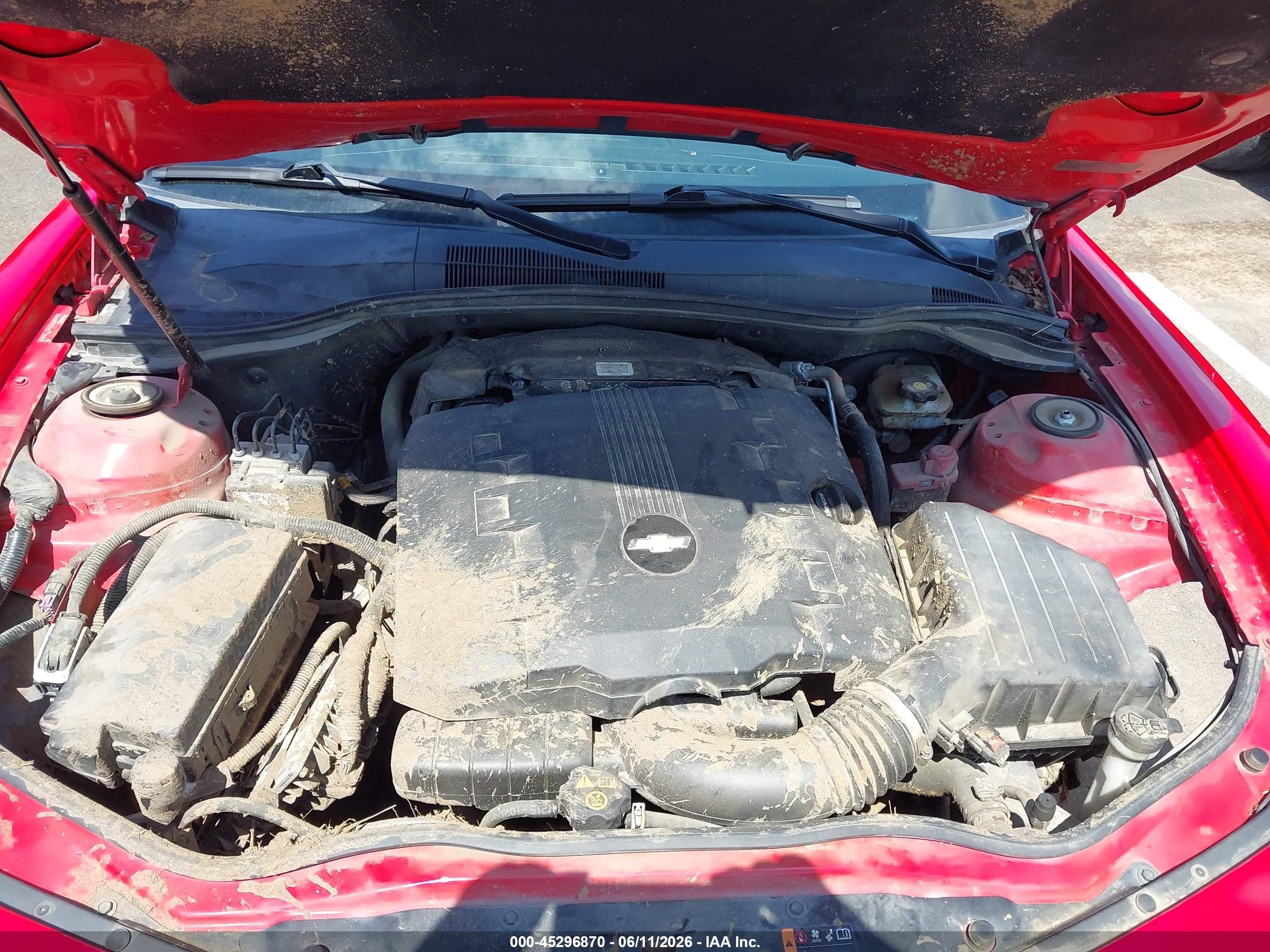 2015 Chevrolet Camaro 1lt Red vin: 2G1FD1E30F9304119