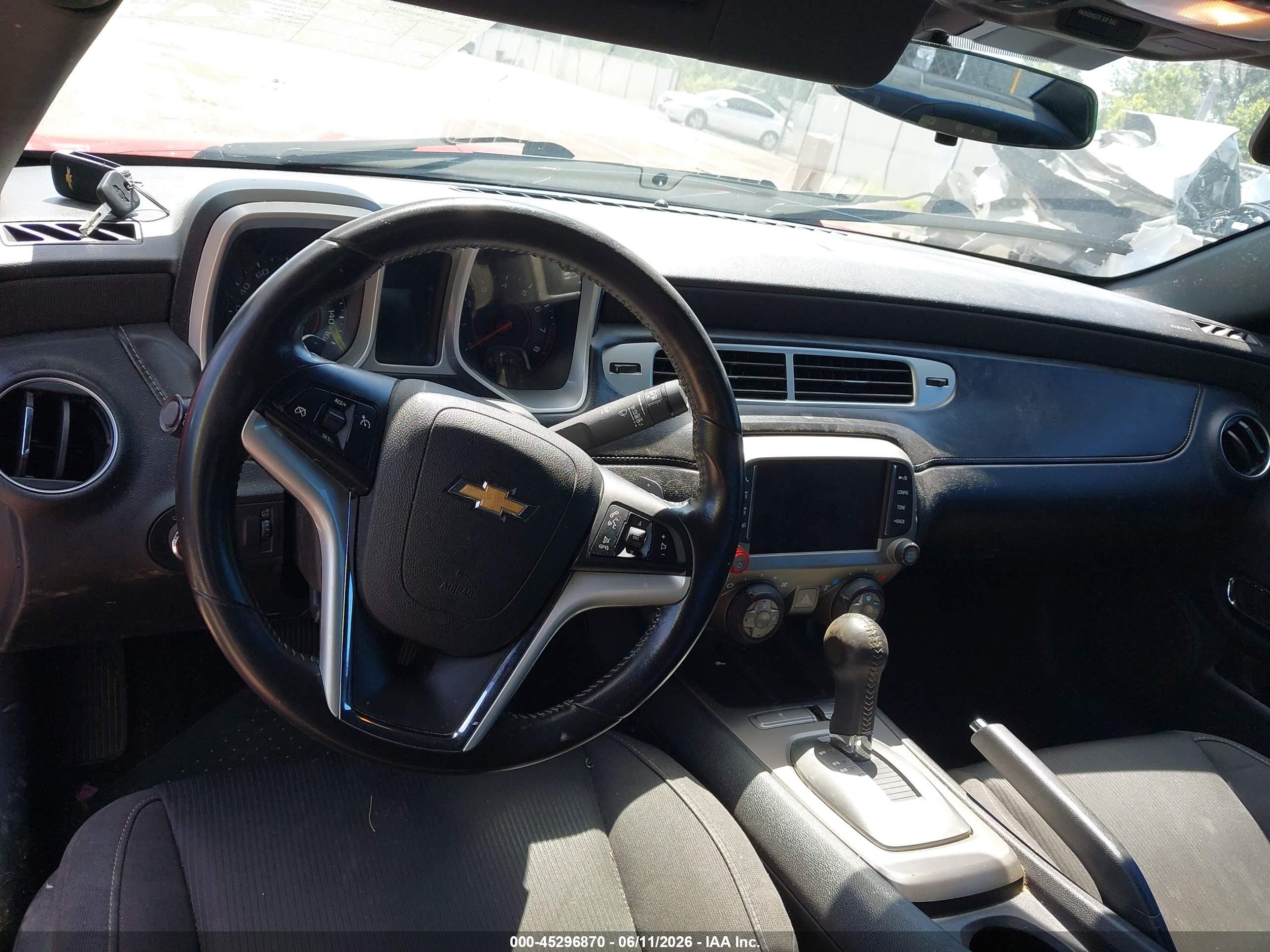 2015 Chevrolet Camaro 1lt Red vin: 2G1FD1E30F9304119