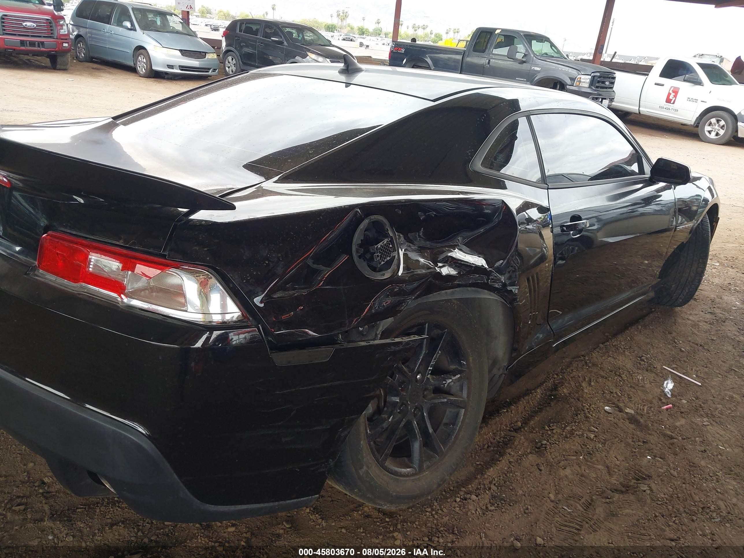 2015 Chevrolet Camaro 1lt Black vin: 2G1FD1E31F9120176
