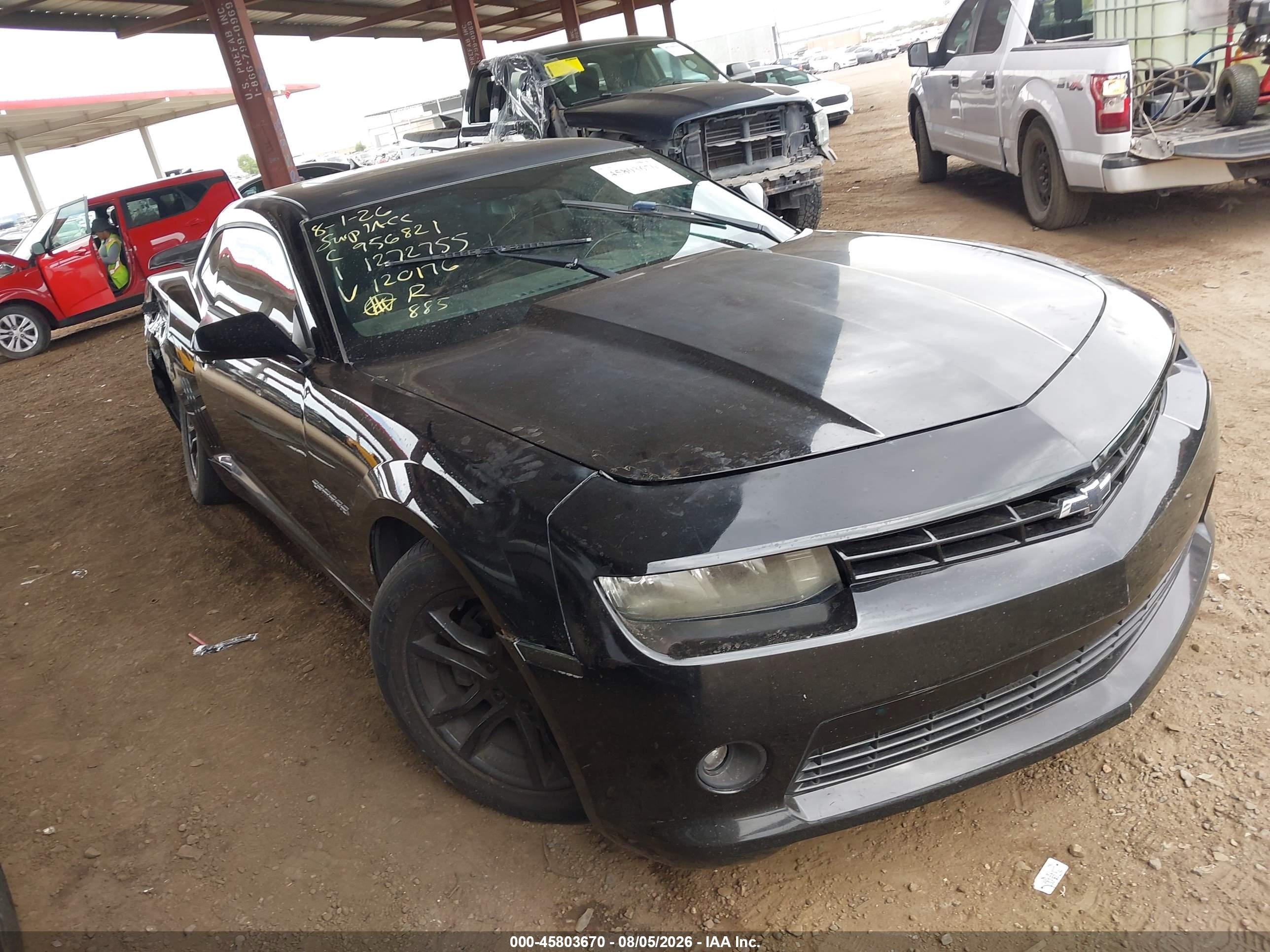 2015 Chevrolet Camaro 1lt Black vin: 2G1FD1E31F9120176