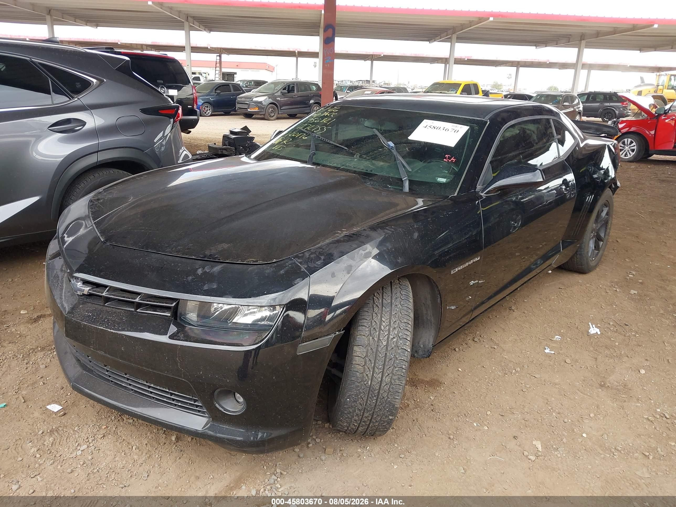 2015 Chevrolet Camaro 1lt Black vin: 2G1FD1E31F9120176