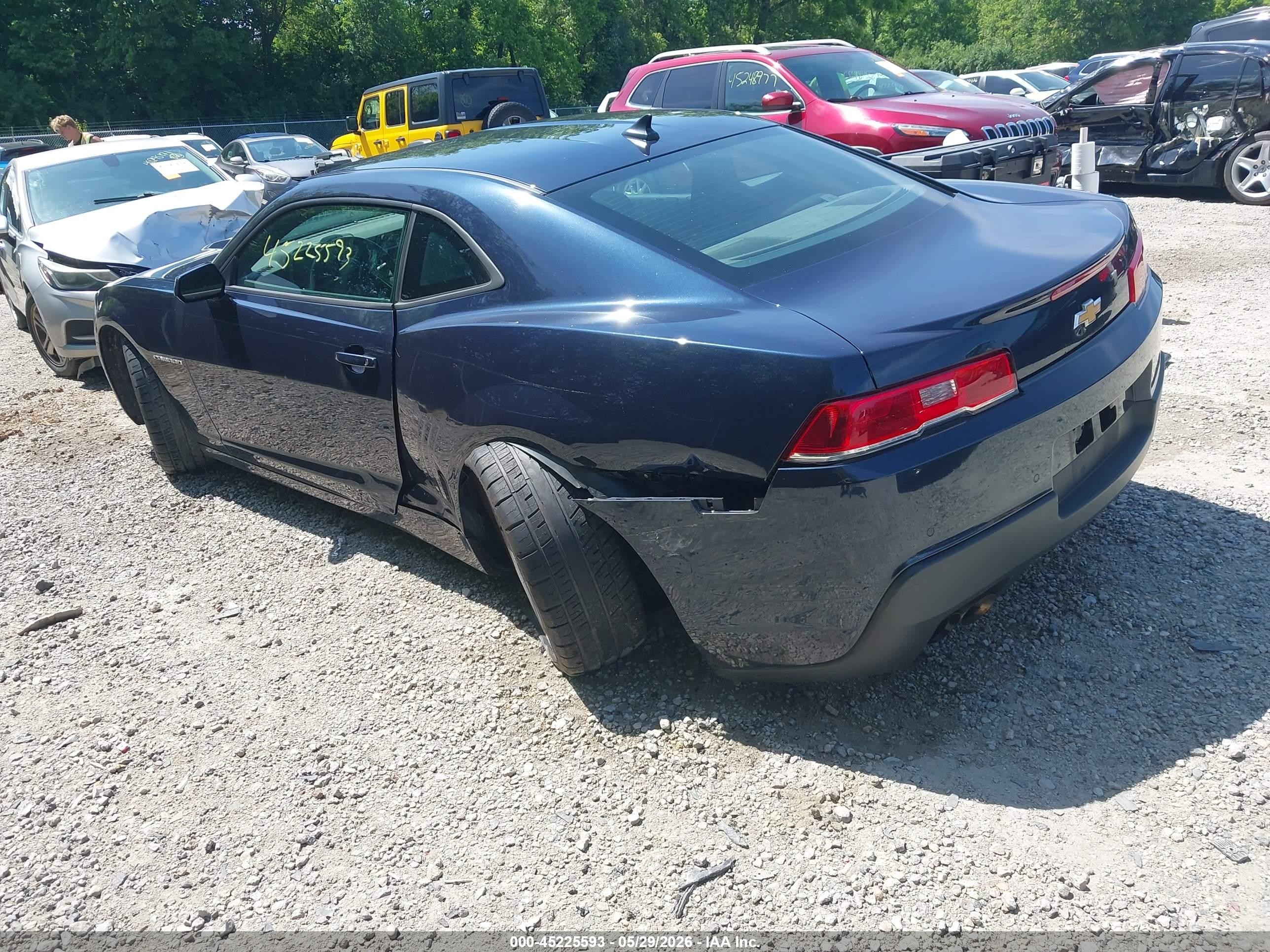 2015 Chevrolet Camaro 1lt Blue vin: 2G1FD1E31F9173556
