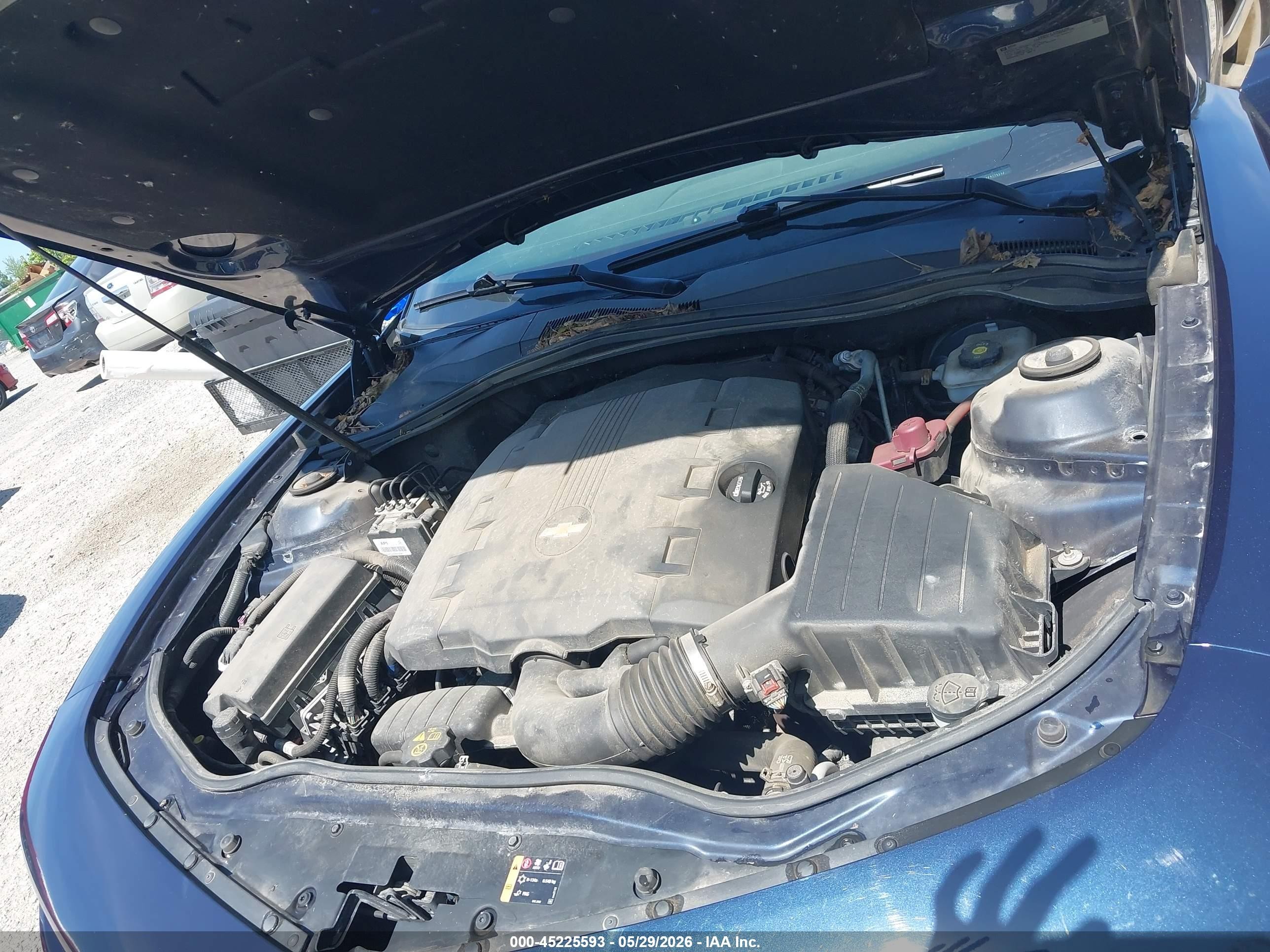 2015 Chevrolet Camaro 1lt Blue vin: 2G1FD1E31F9173556