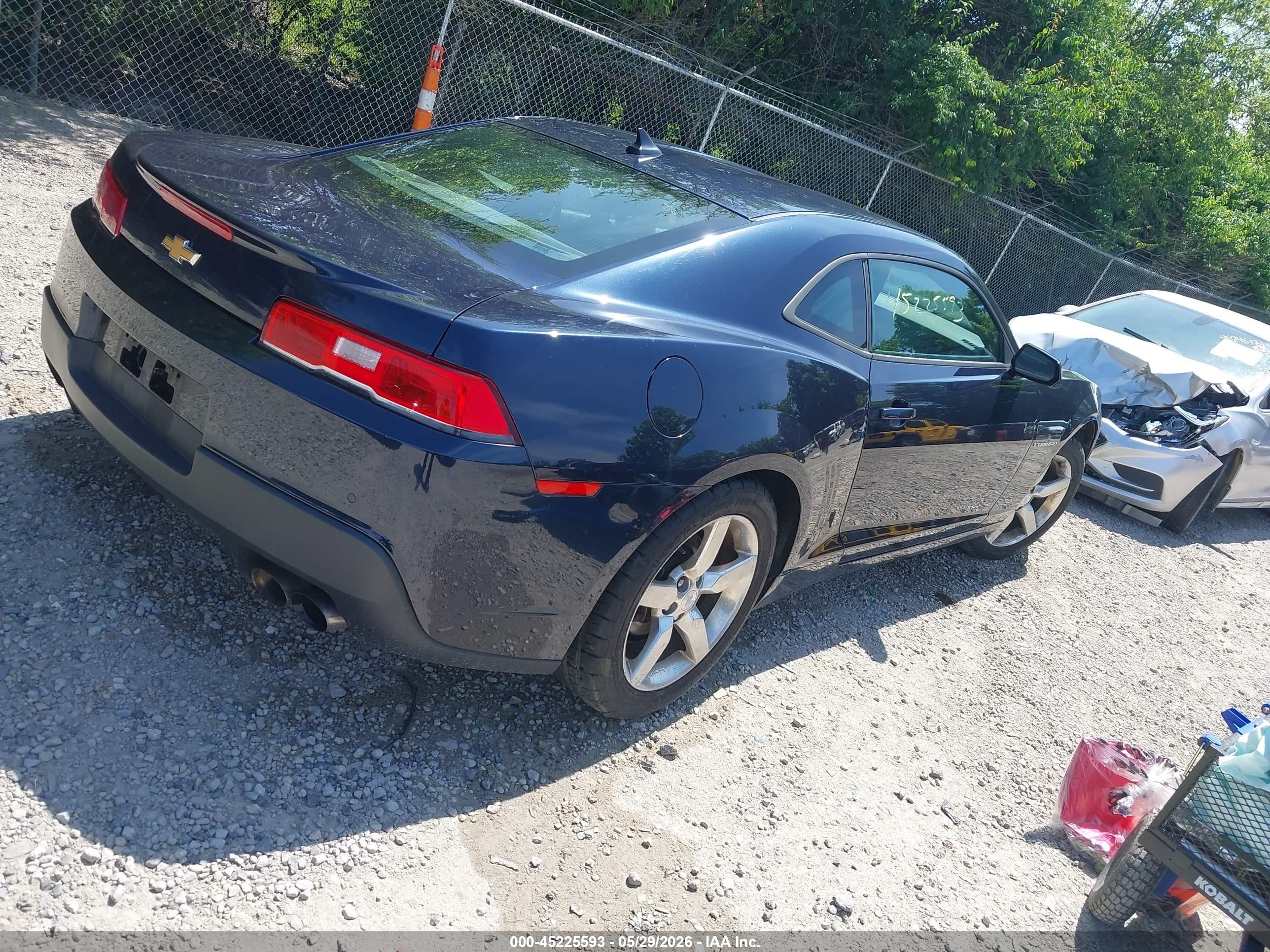 2015 Chevrolet Camaro 1lt Blue vin: 2G1FD1E31F9173556
