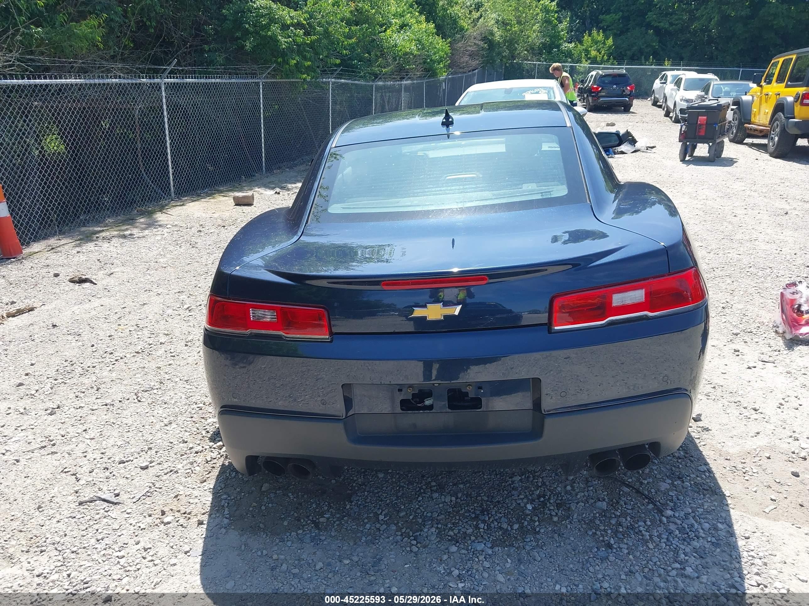 2015 Chevrolet Camaro 1lt Blue vin: 2G1FD1E31F9173556