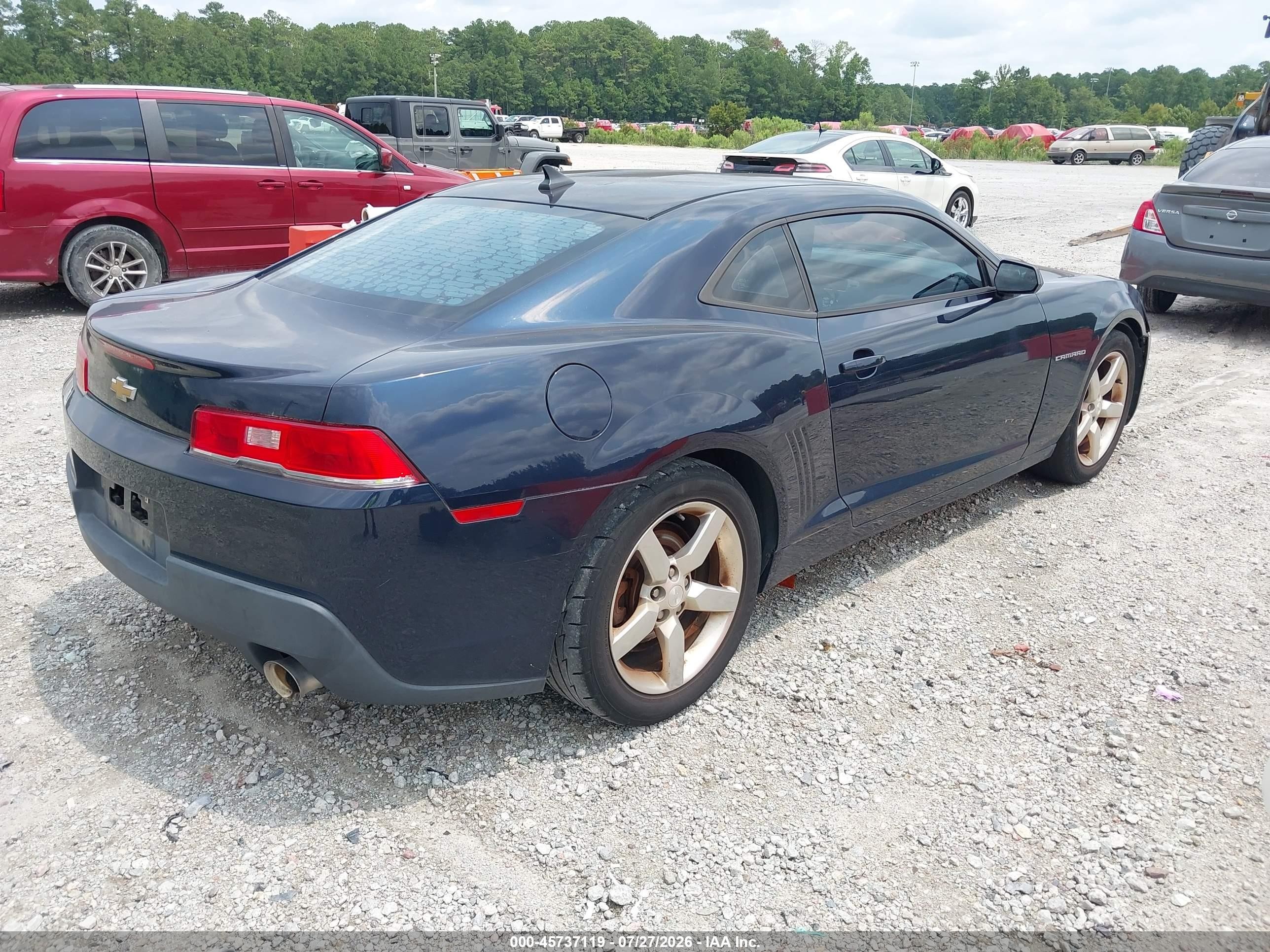 2015 Chevrolet Camaro 1lt Dark Blue vin: 2G1FD1E31F9193886