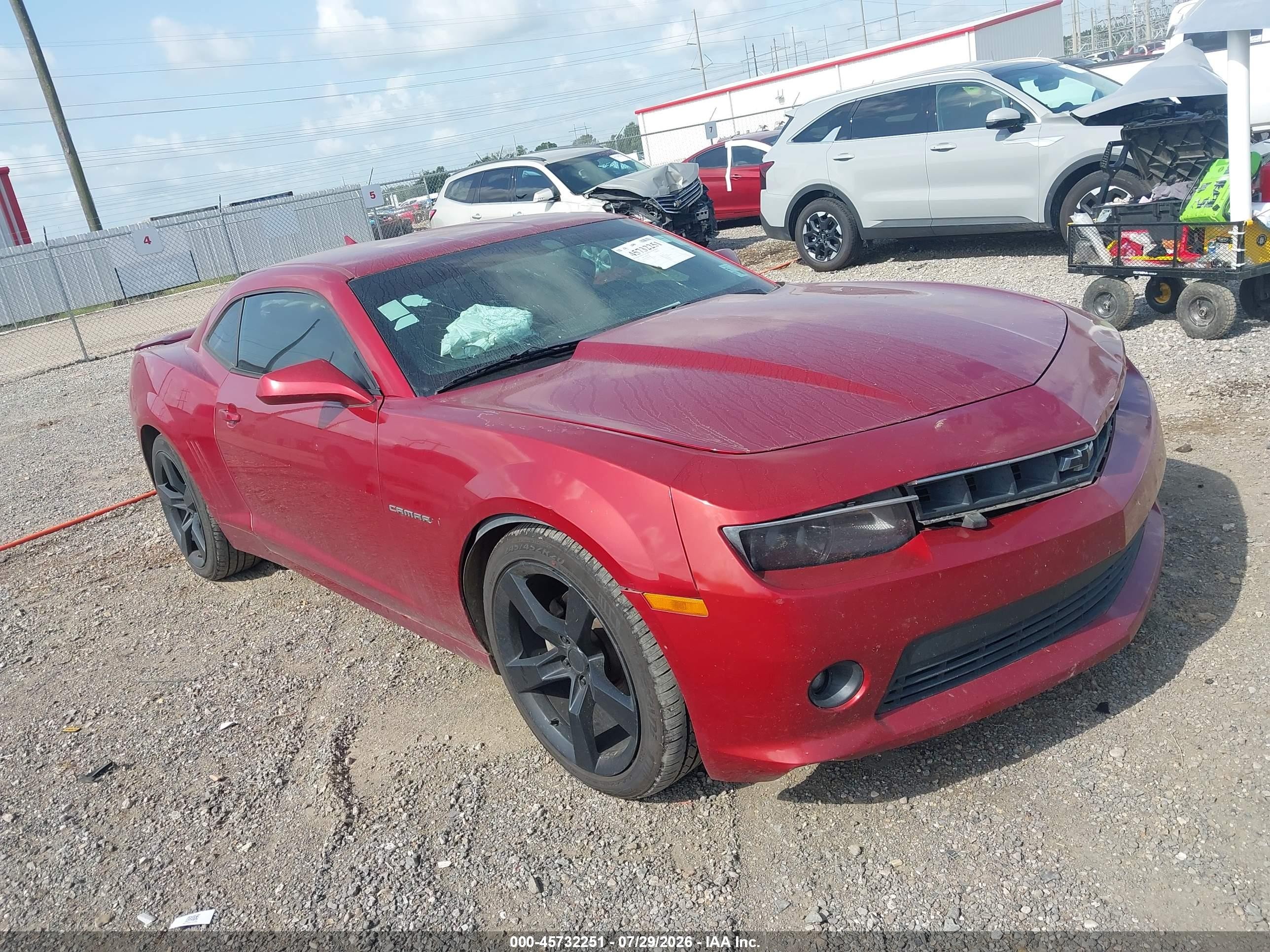 2015 Chevrolet Camaro 1lt Красный vin: 2G1FD1E31F9193984
