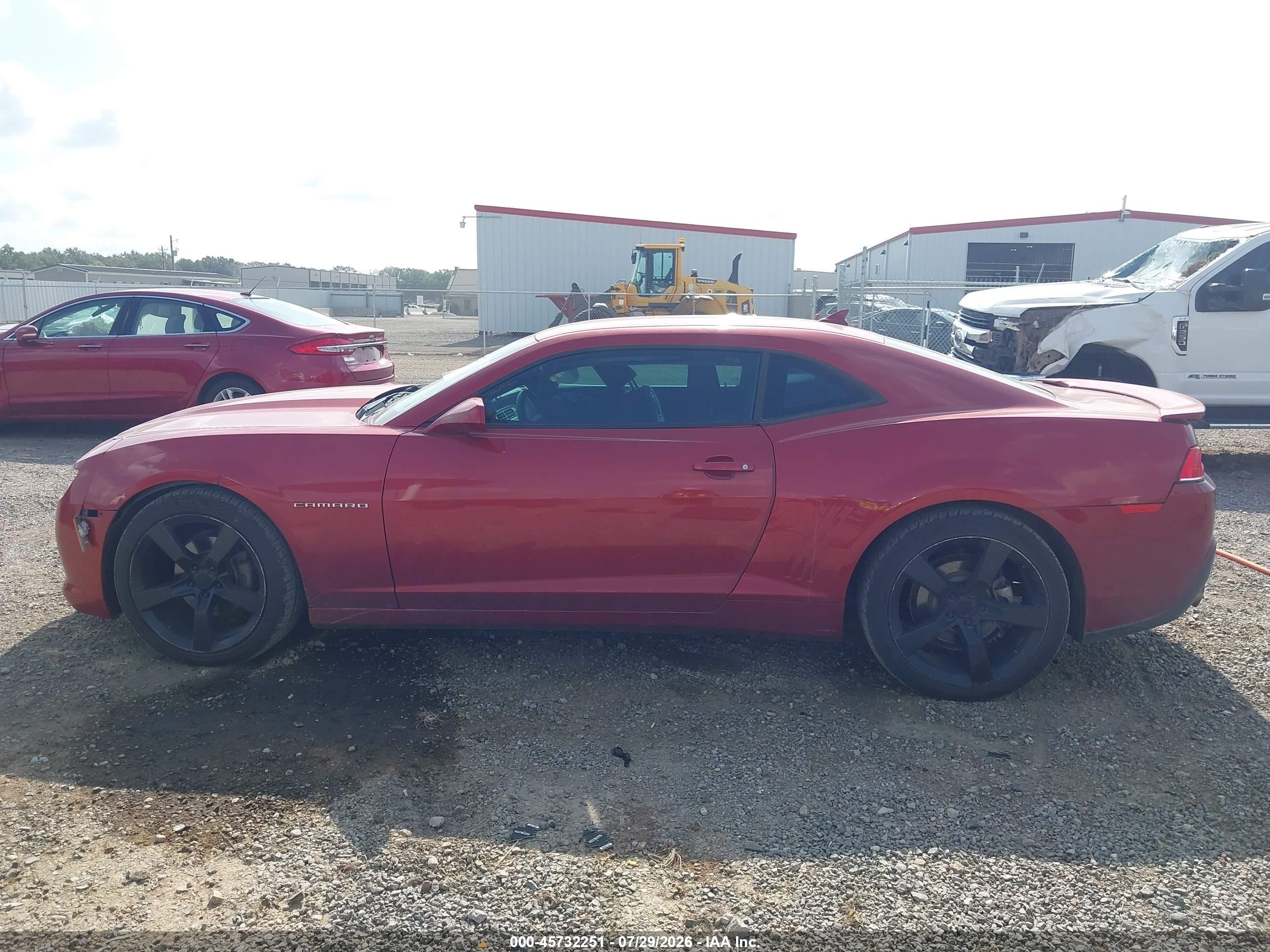 2015 Chevrolet Camaro 1lt Red vin: 2G1FD1E31F9193984
