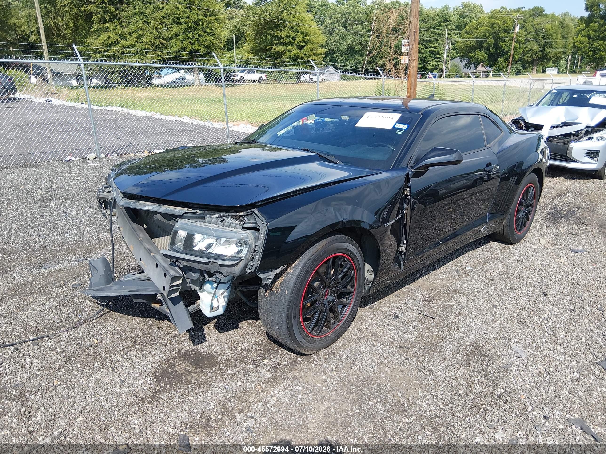 2015 Chevrolet Camaro 1lt Black vin: 2G1FD1E31F9204868