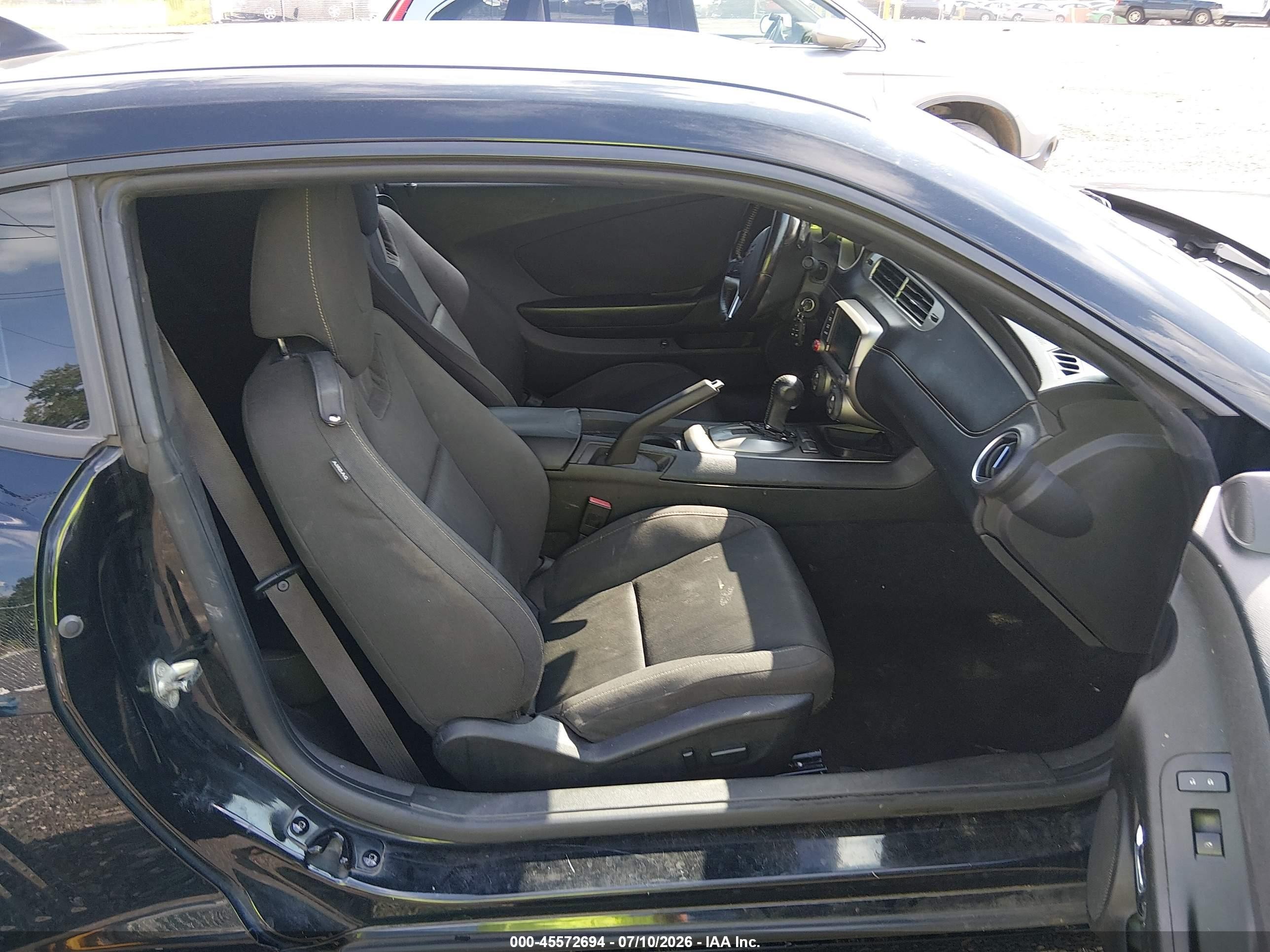 2015 Chevrolet Camaro 1lt Black vin: 2G1FD1E31F9204868