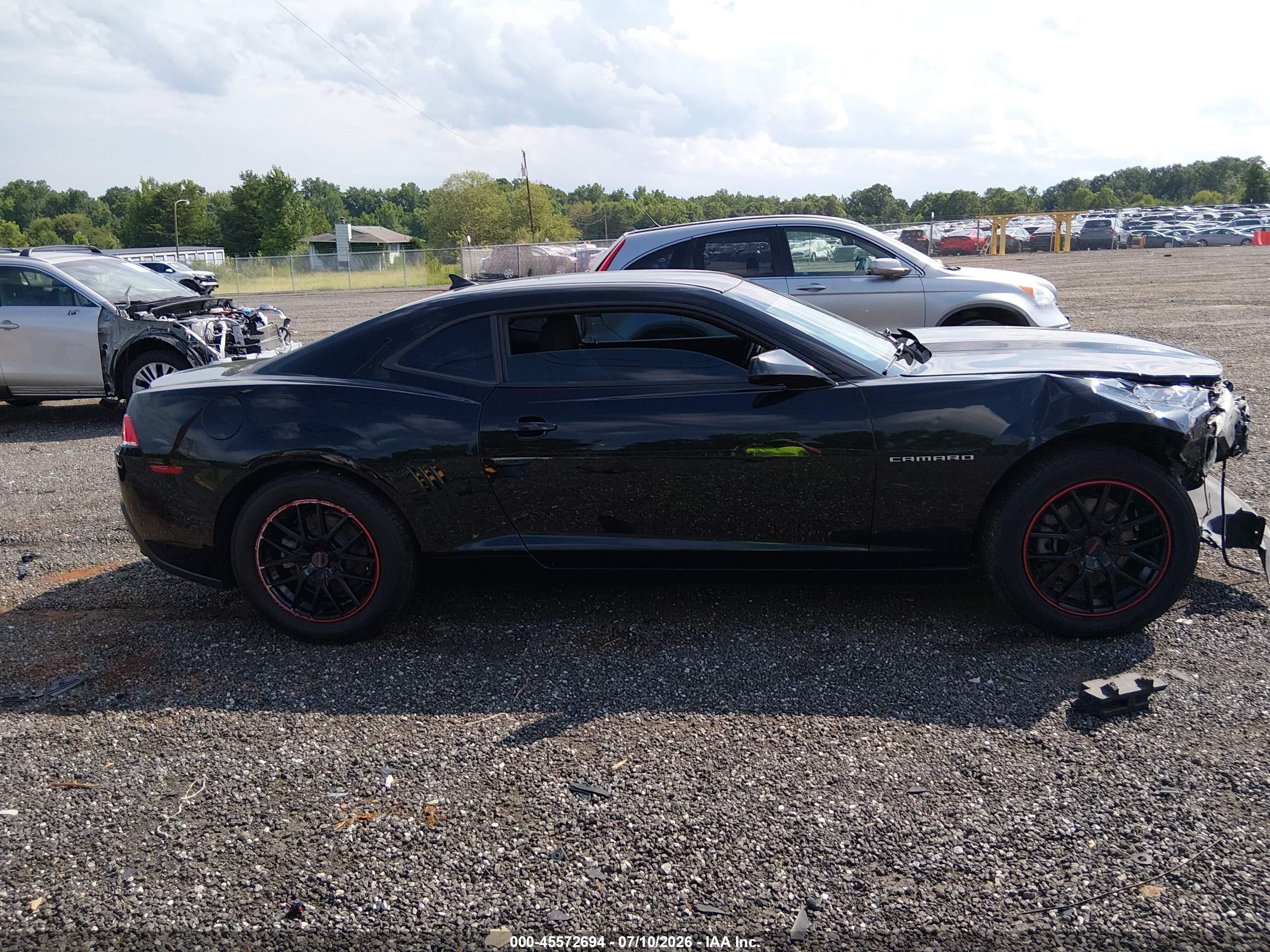 2015 Chevrolet Camaro 1lt Black vin: 2G1FD1E31F9204868