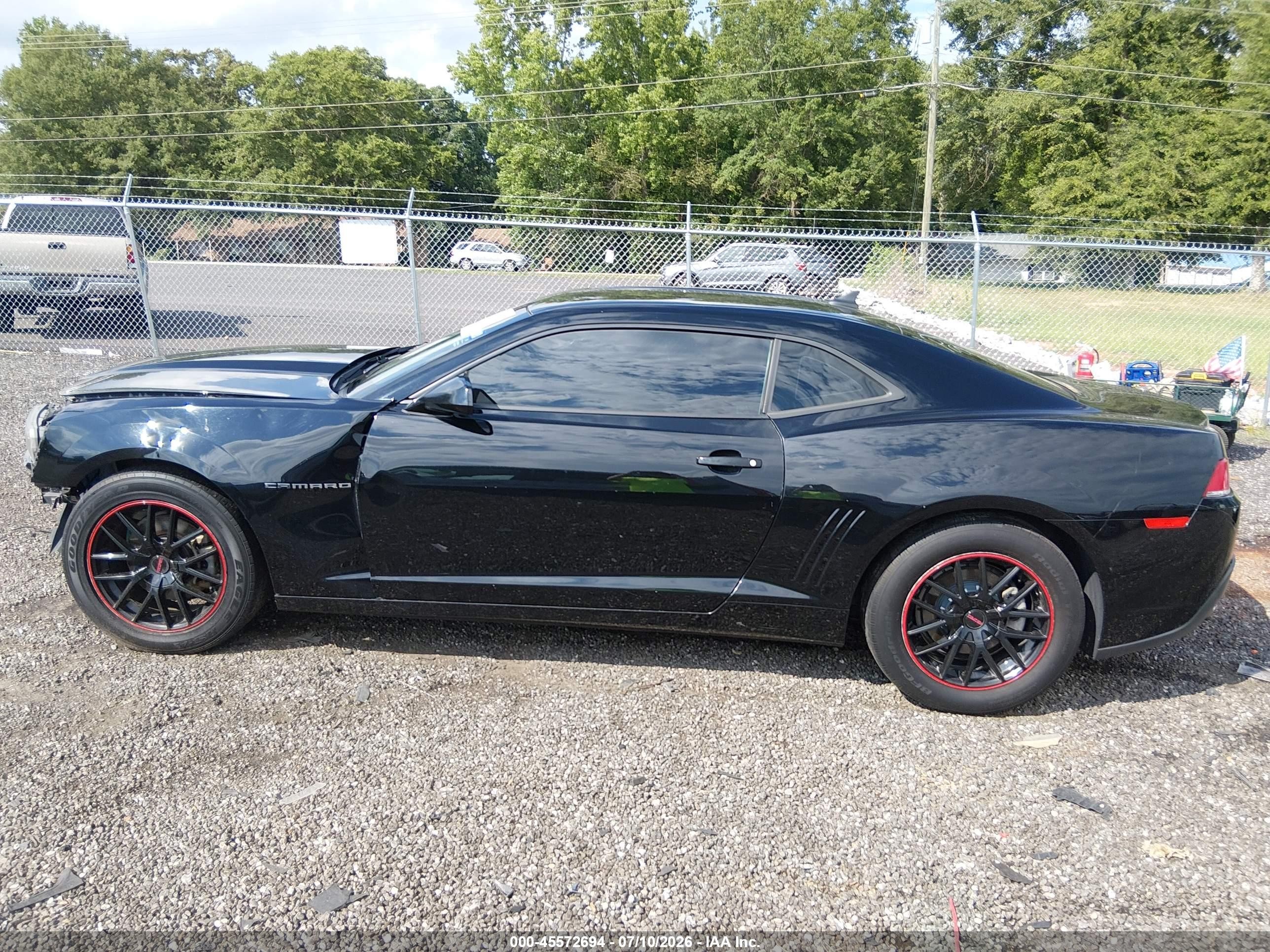 2015 Chevrolet Camaro 1lt Black vin: 2G1FD1E31F9204868