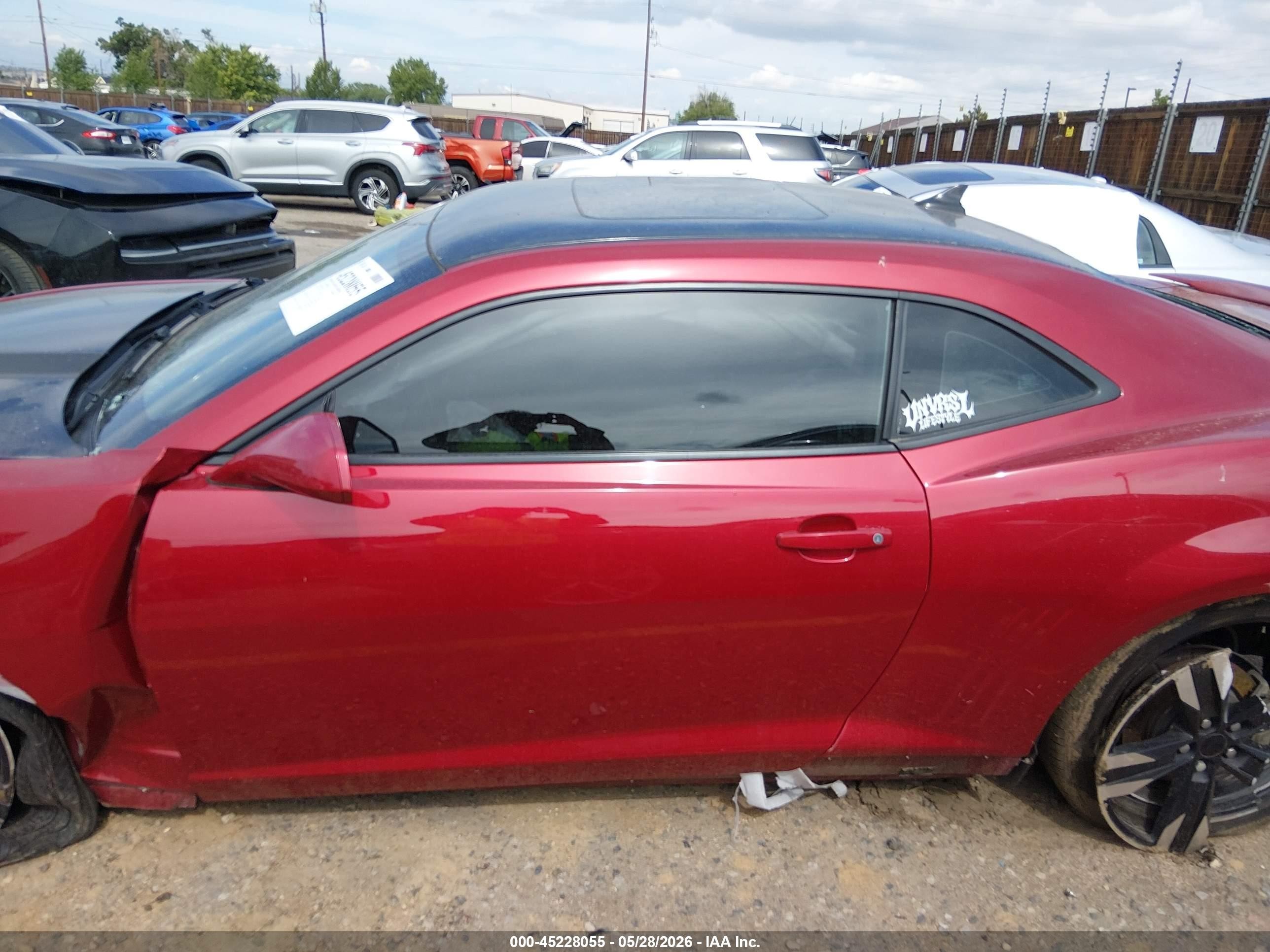 2015 Chevrolet Camaro 1lt Red vin: 2G1FD1E31F9250524