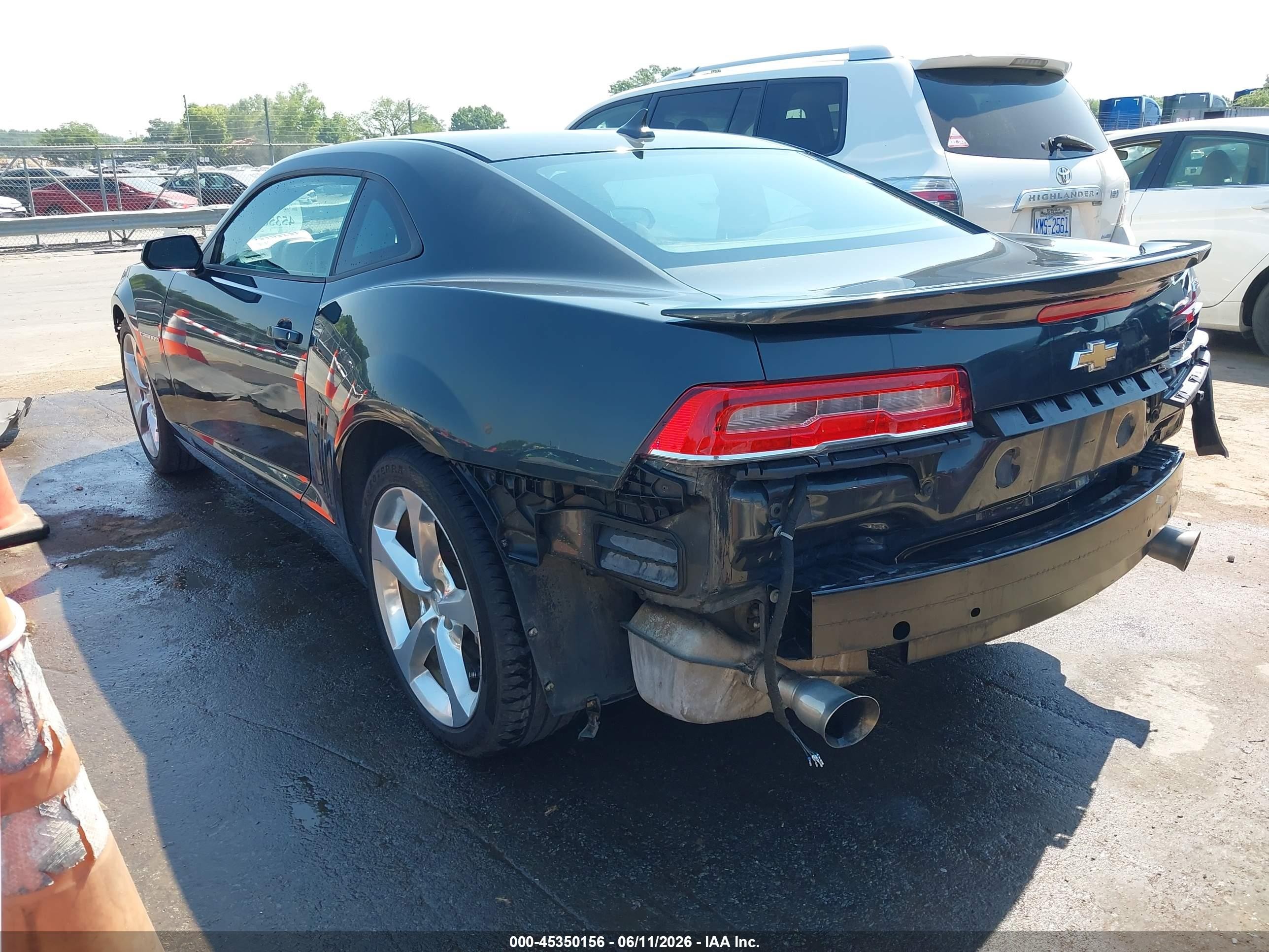 2015 Chevrolet Camaro 1lt Gray vin: 2G1FD1E31F9271552